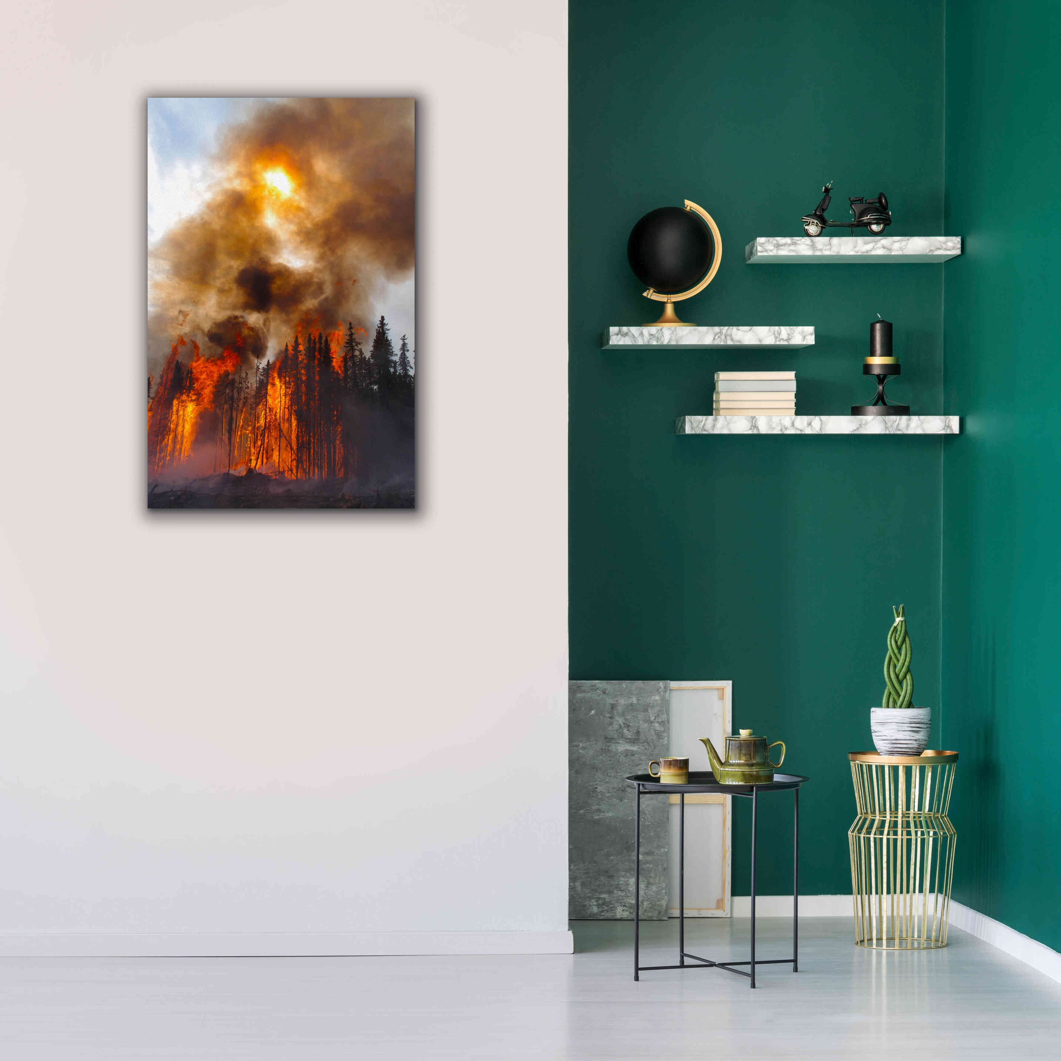 'Torching' by Thomas Haney, Giclee Canvas Wall Art,26 x 40