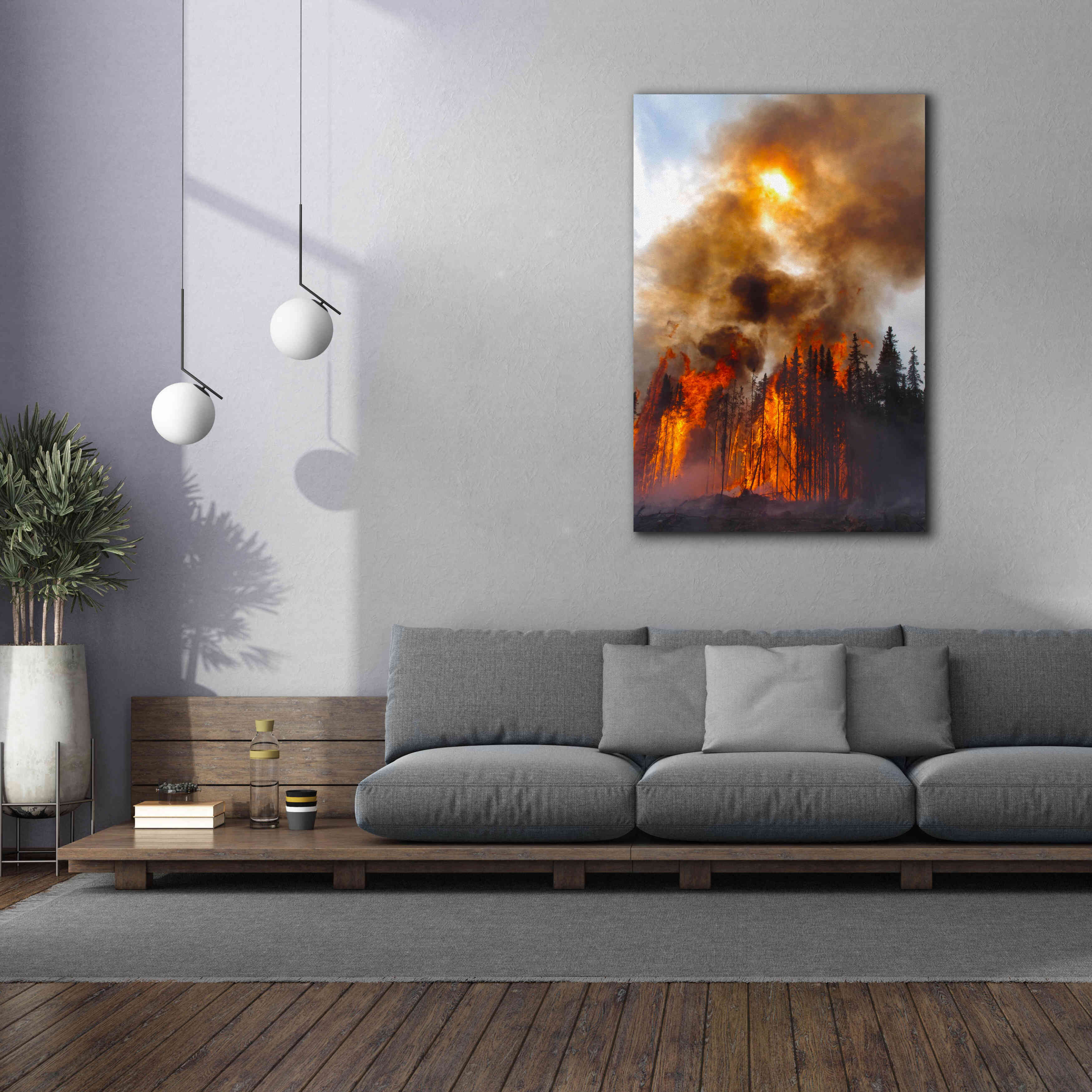 'Torching' by Thomas Haney, Giclee Canvas Wall Art,40 x 60