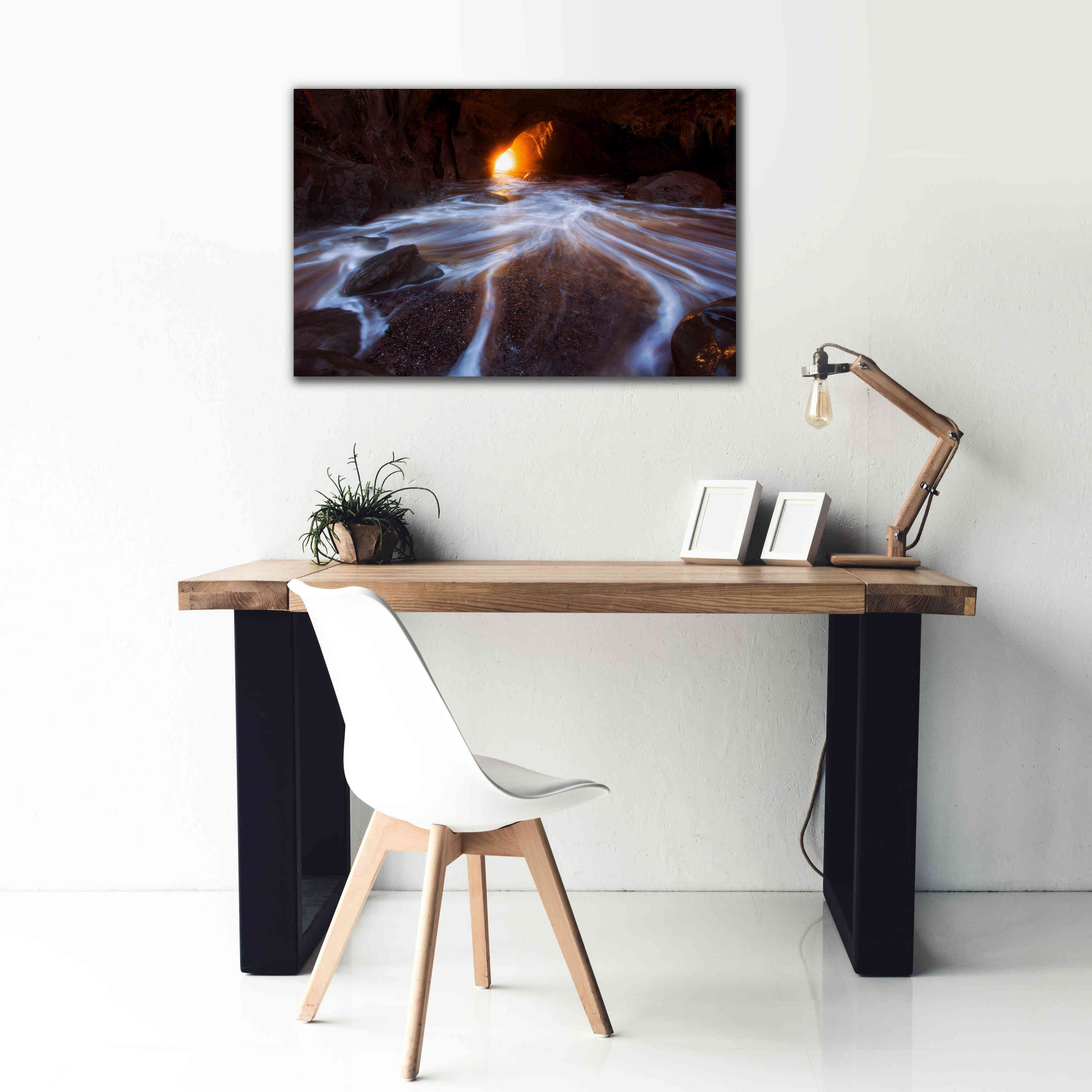 'Cave Horiz 2 Proc' by Thomas Haney, Giclee Canvas Wall Art,40 x 26