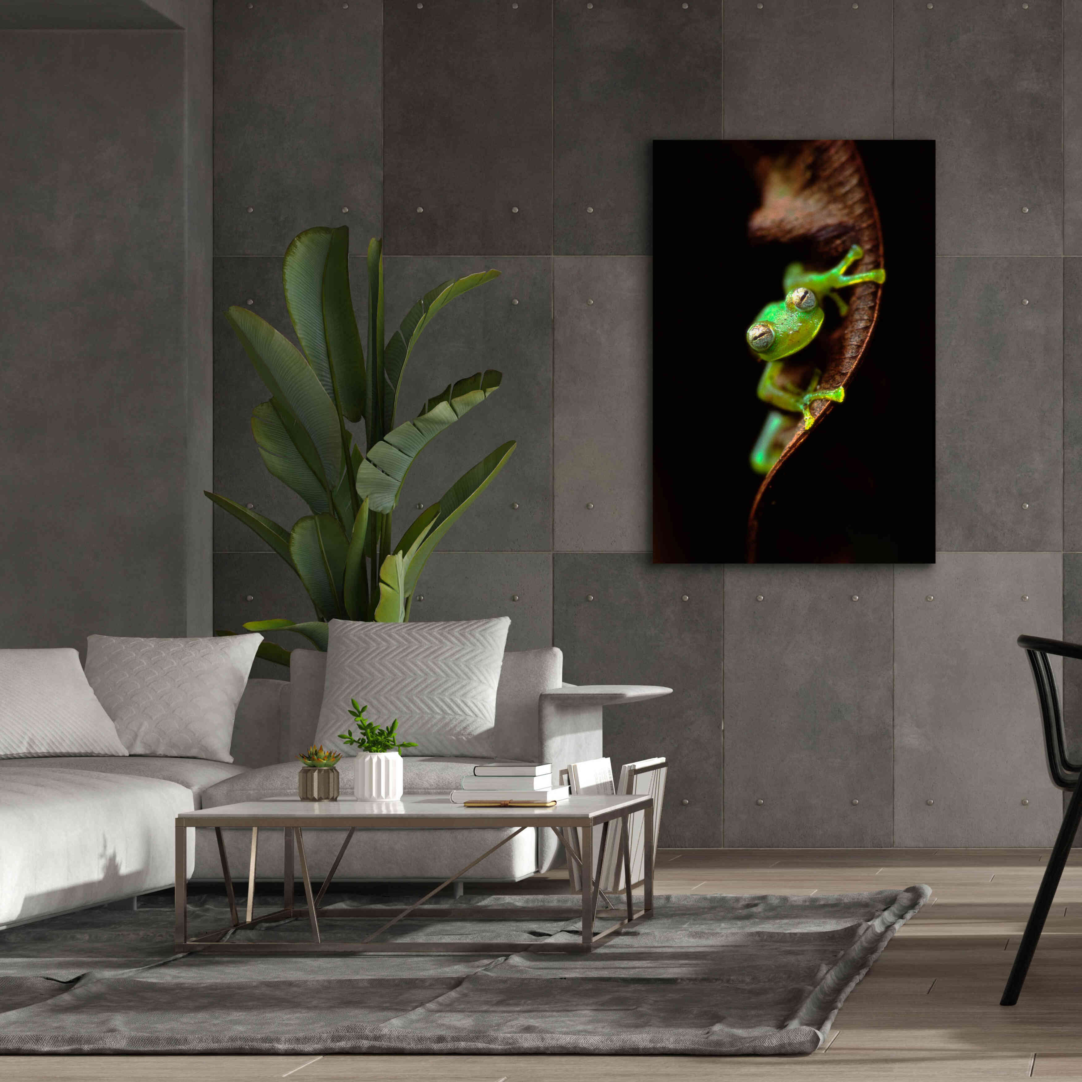 'Frog Portrait' by Thomas Haney, Giclee Canvas Wall Art,40 x 60