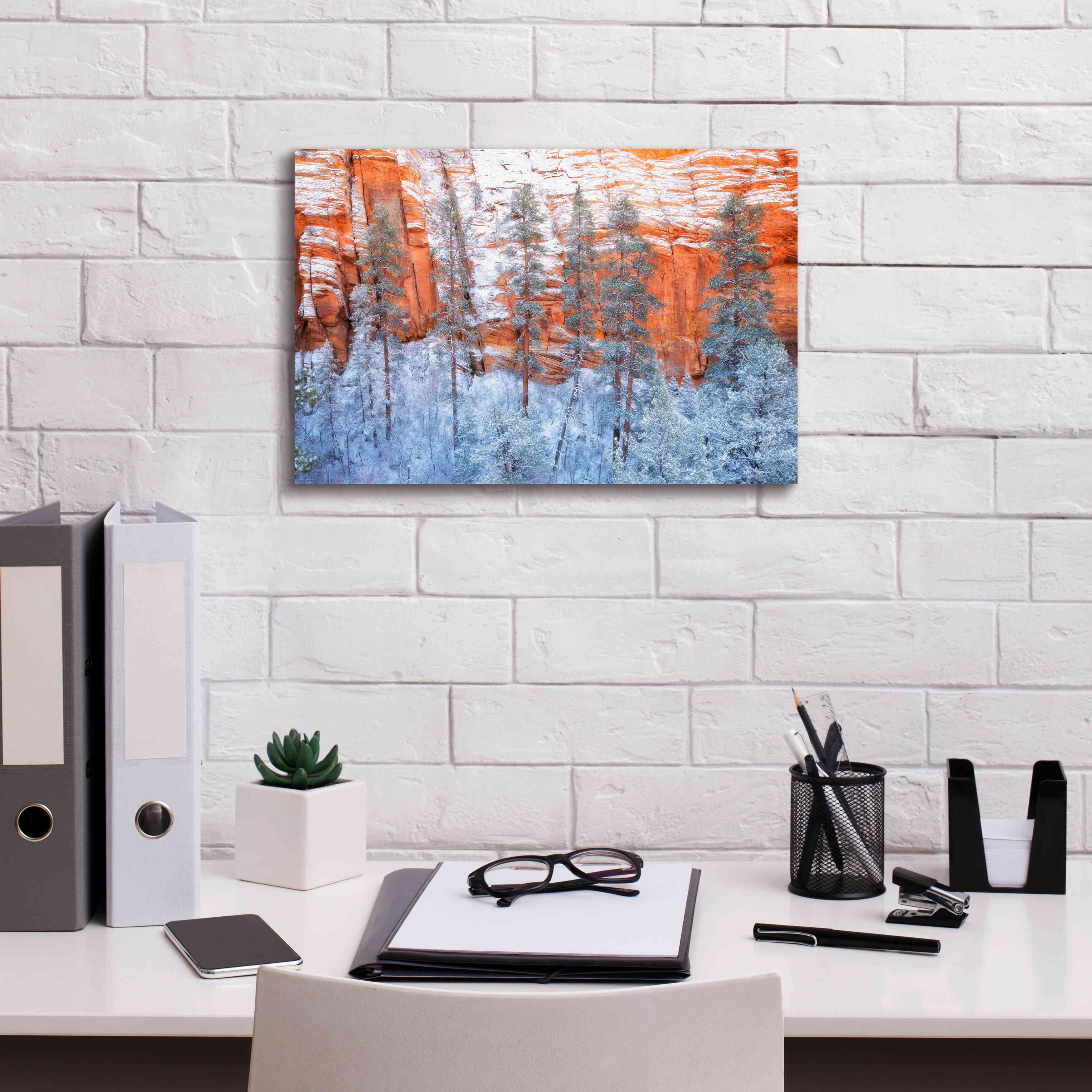 'Ponderosa Sandstone' by Thomas Haney, Giclee Canvas Wall Art,18 x 12