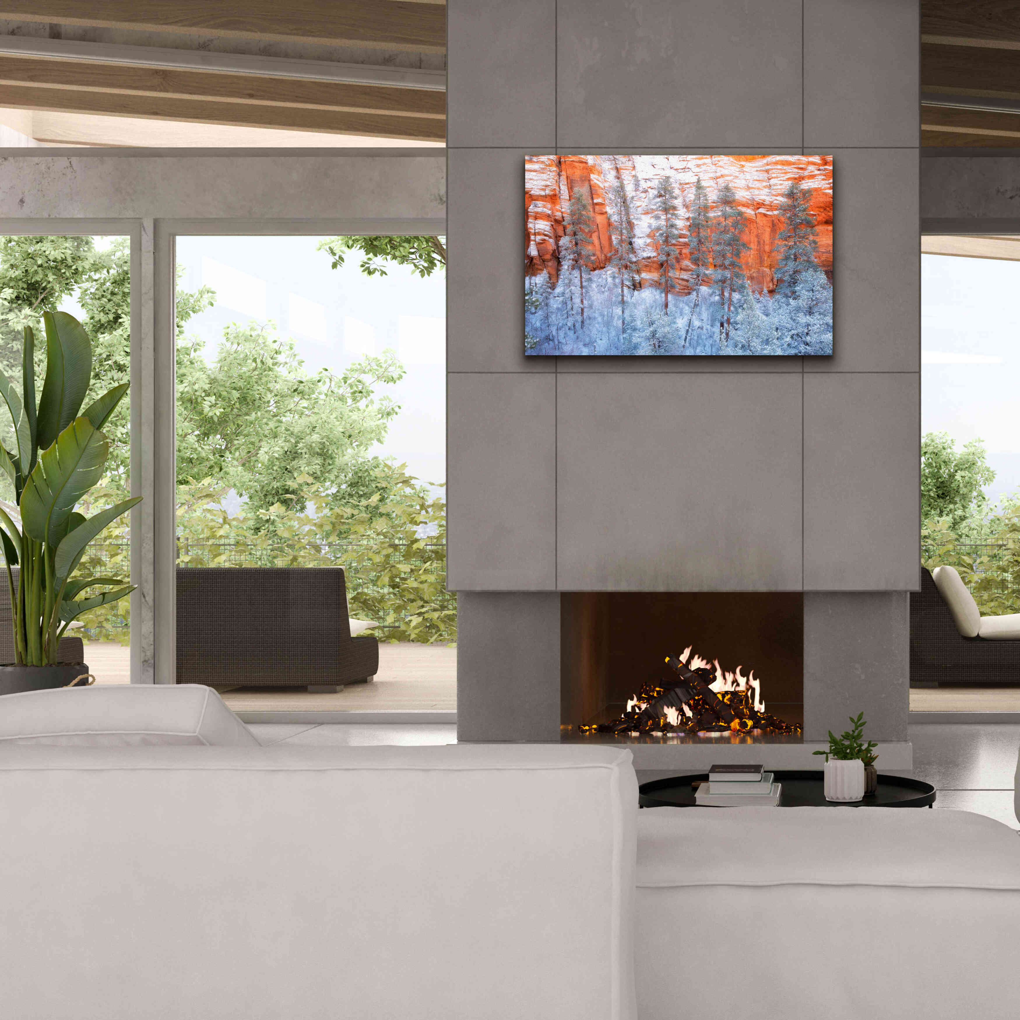 'Ponderosa Sandstone' by Thomas Haney, Giclee Canvas Wall Art,40 x 26
