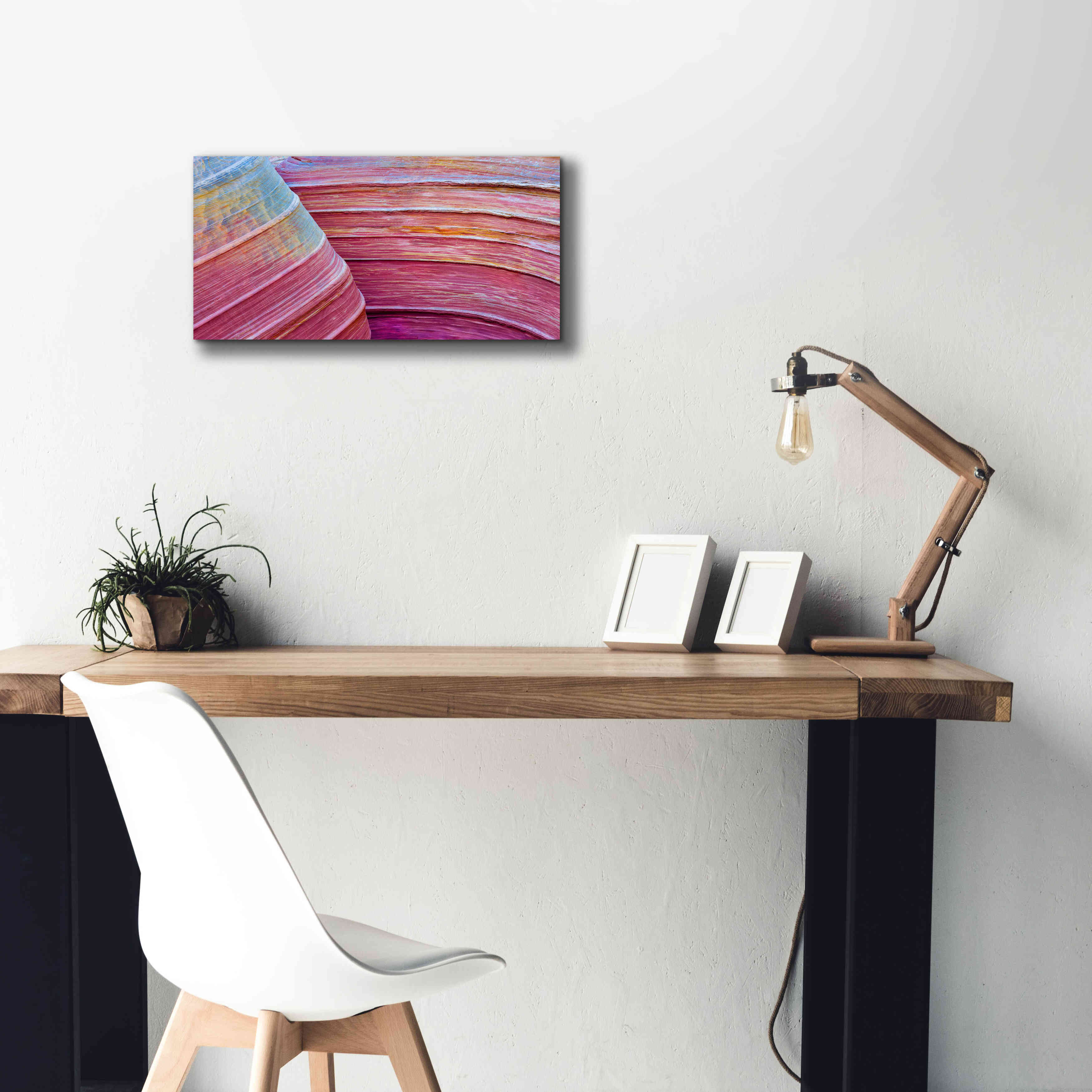 'Rainbow Rocks' by Thomas Haney, Giclee Canvas Wall Art,24 x 12