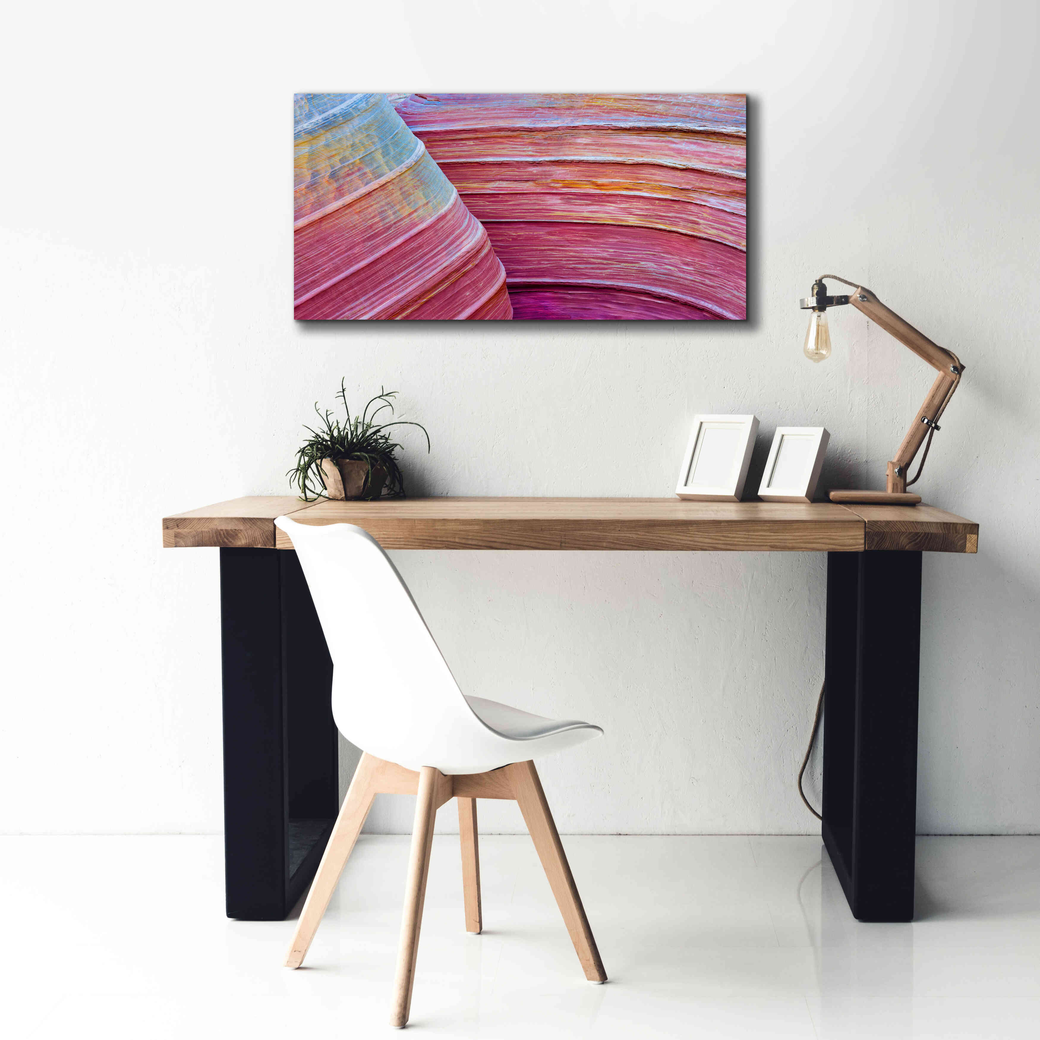 'Rainbow Rocks' by Thomas Haney, Giclee Canvas Wall Art,40 x 20