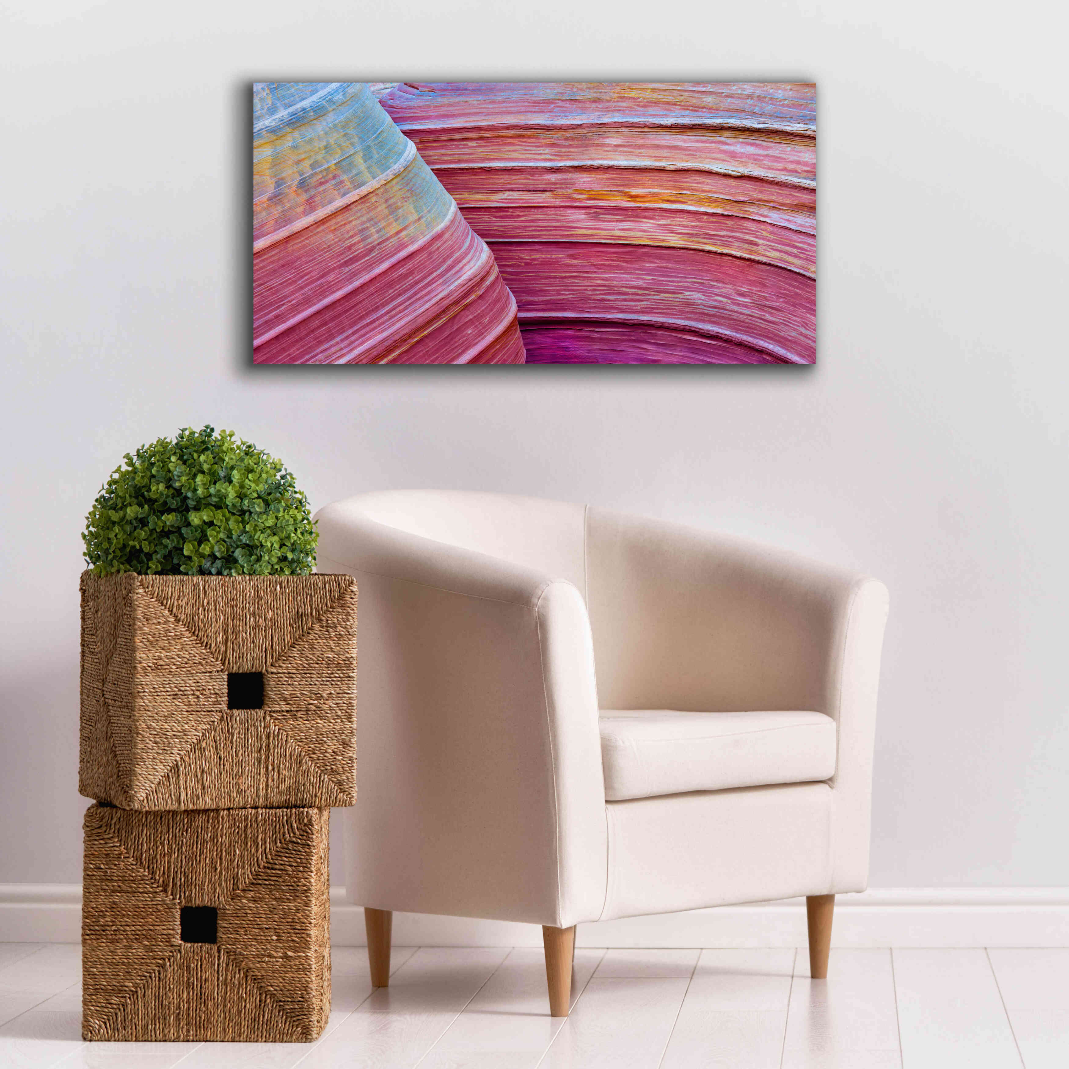 'Rainbow Rocks' by Thomas Haney, Giclee Canvas Wall Art,40 x 20