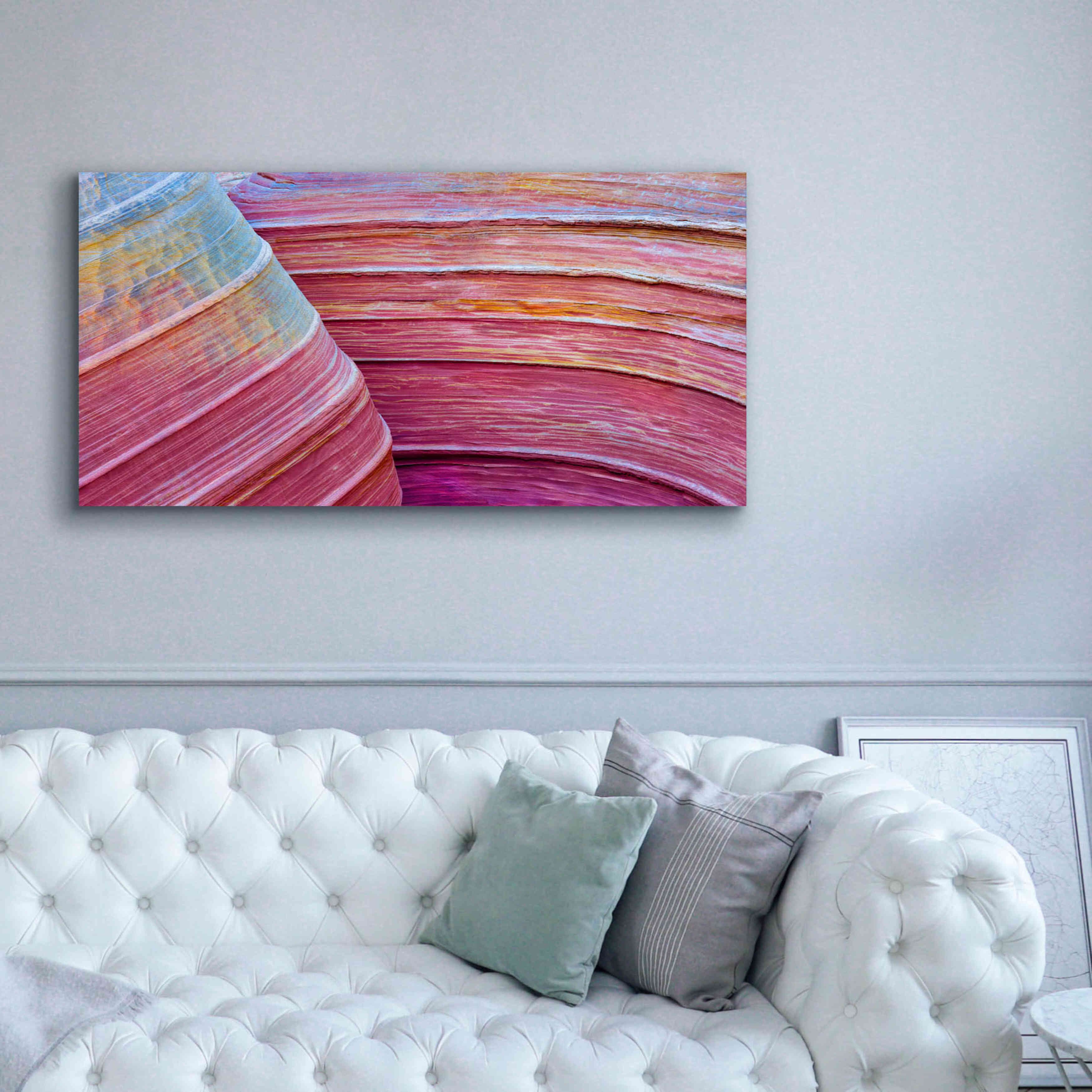 'Rainbow Rocks' by Thomas Haney, Giclee Canvas Wall Art,60 x 30