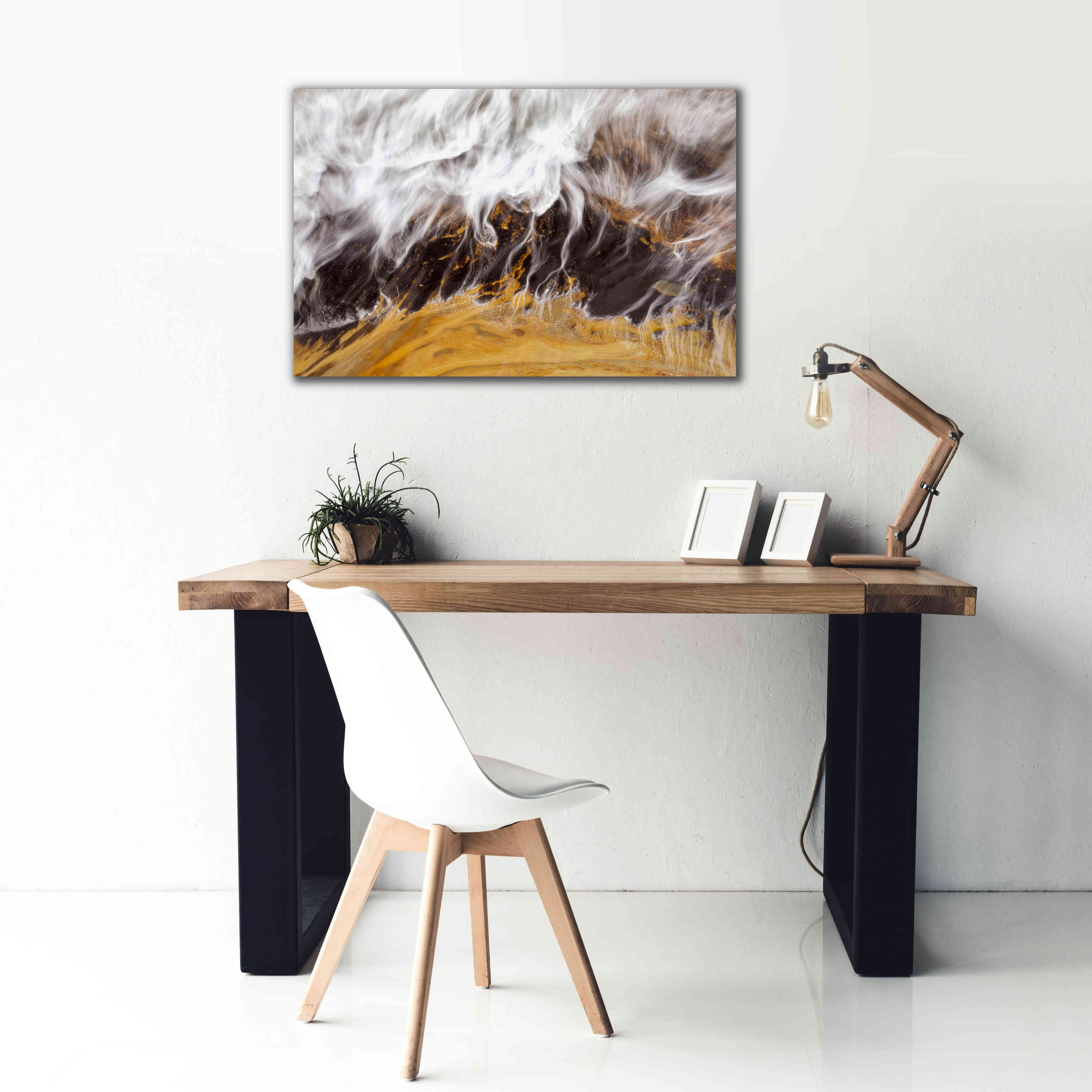 'Receding Wave' by Thomas Haney, Giclee Canvas Wall Art,40 x 26