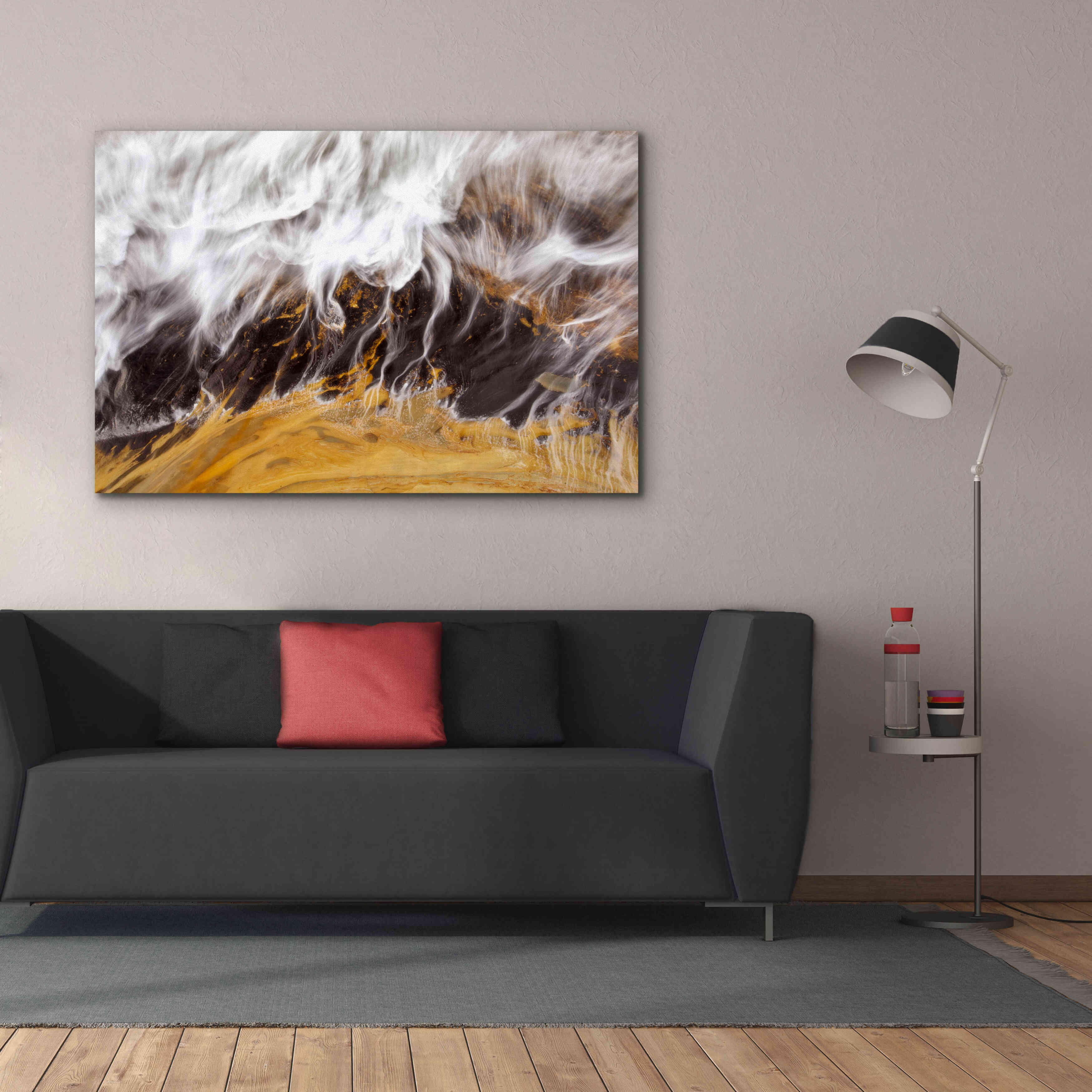 'Receding Wave' by Thomas Haney, Giclee Canvas Wall Art,60 x 40