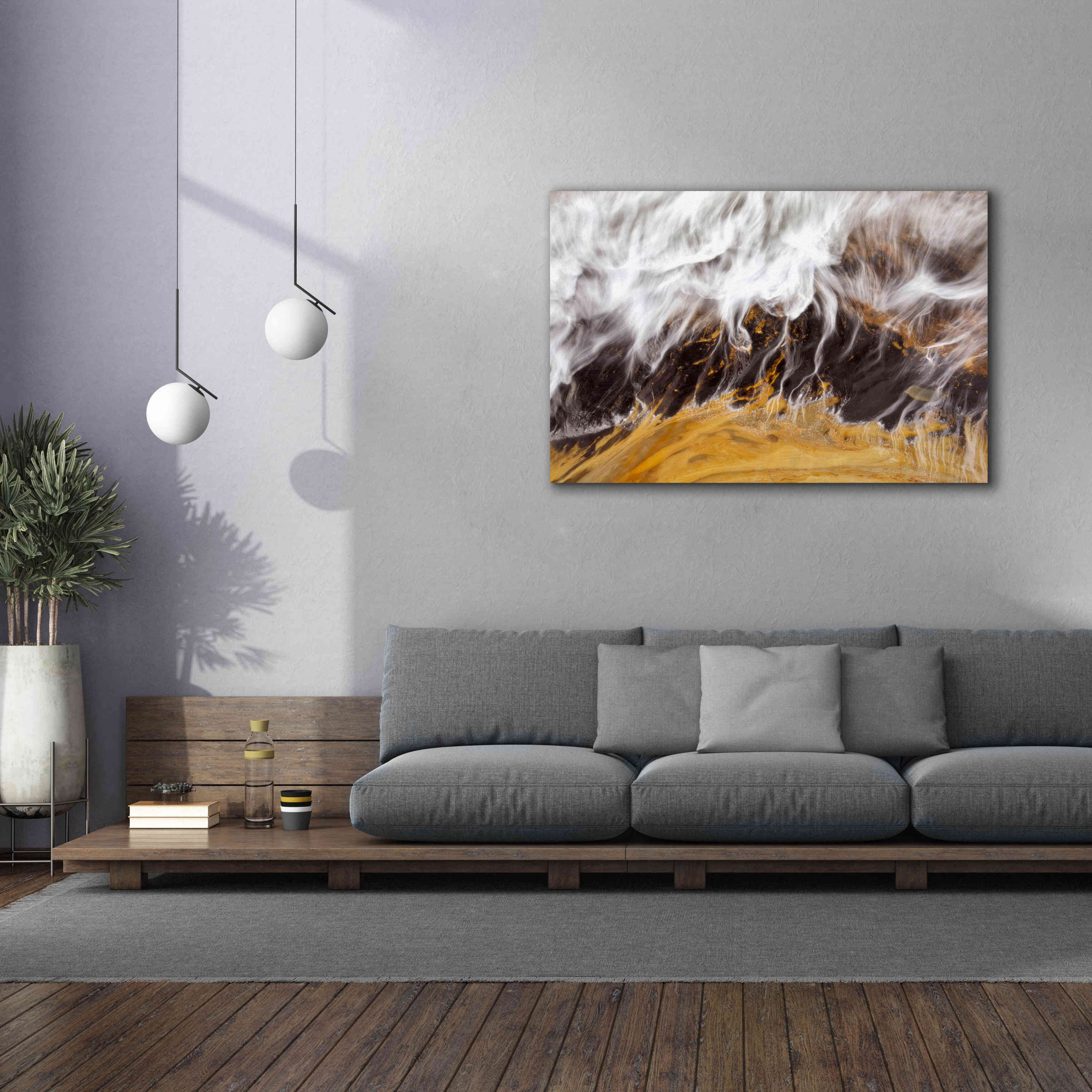 'Receding Wave' by Thomas Haney, Giclee Canvas Wall Art,60 x 40