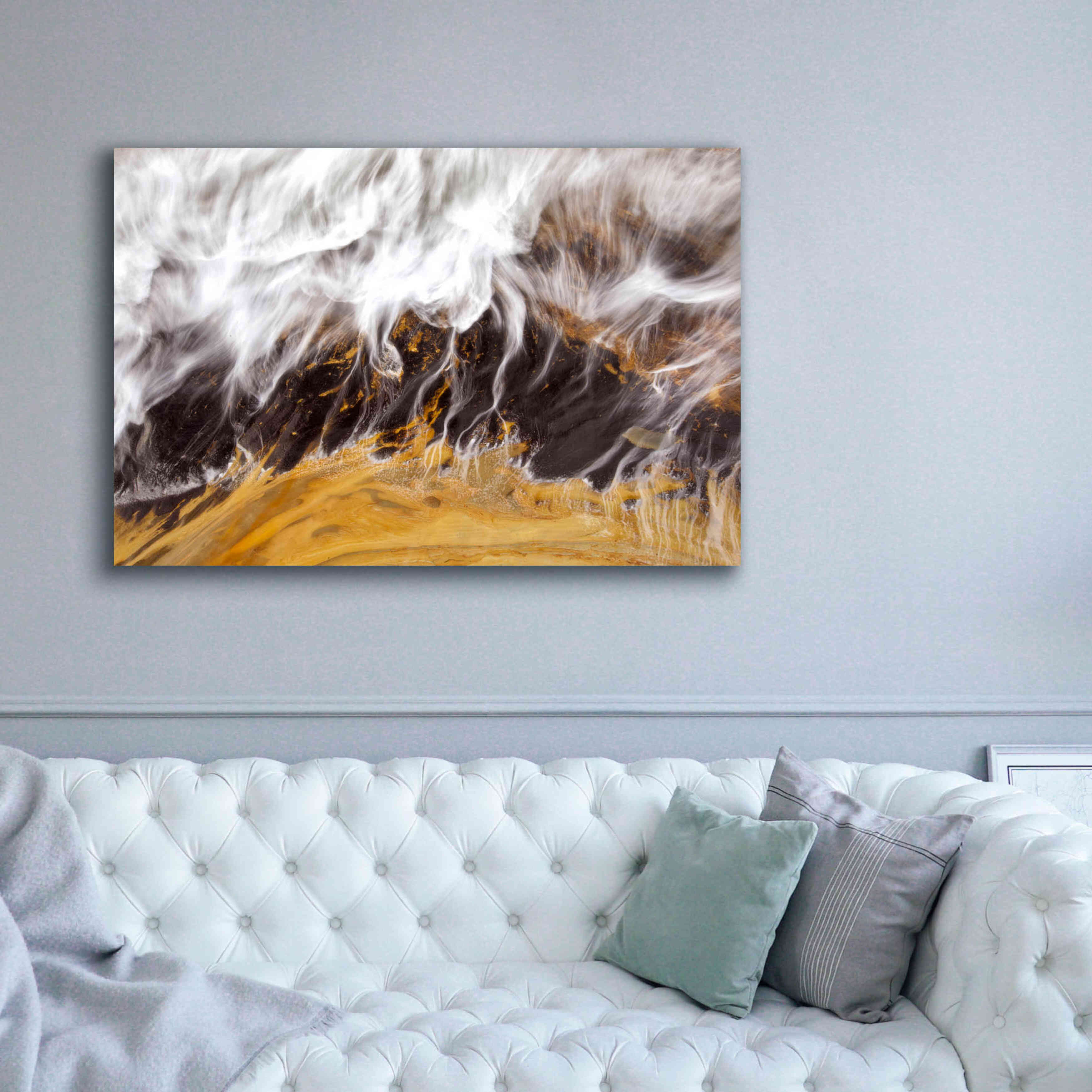 'Receding Wave' by Thomas Haney, Giclee Canvas Wall Art,60 x 40