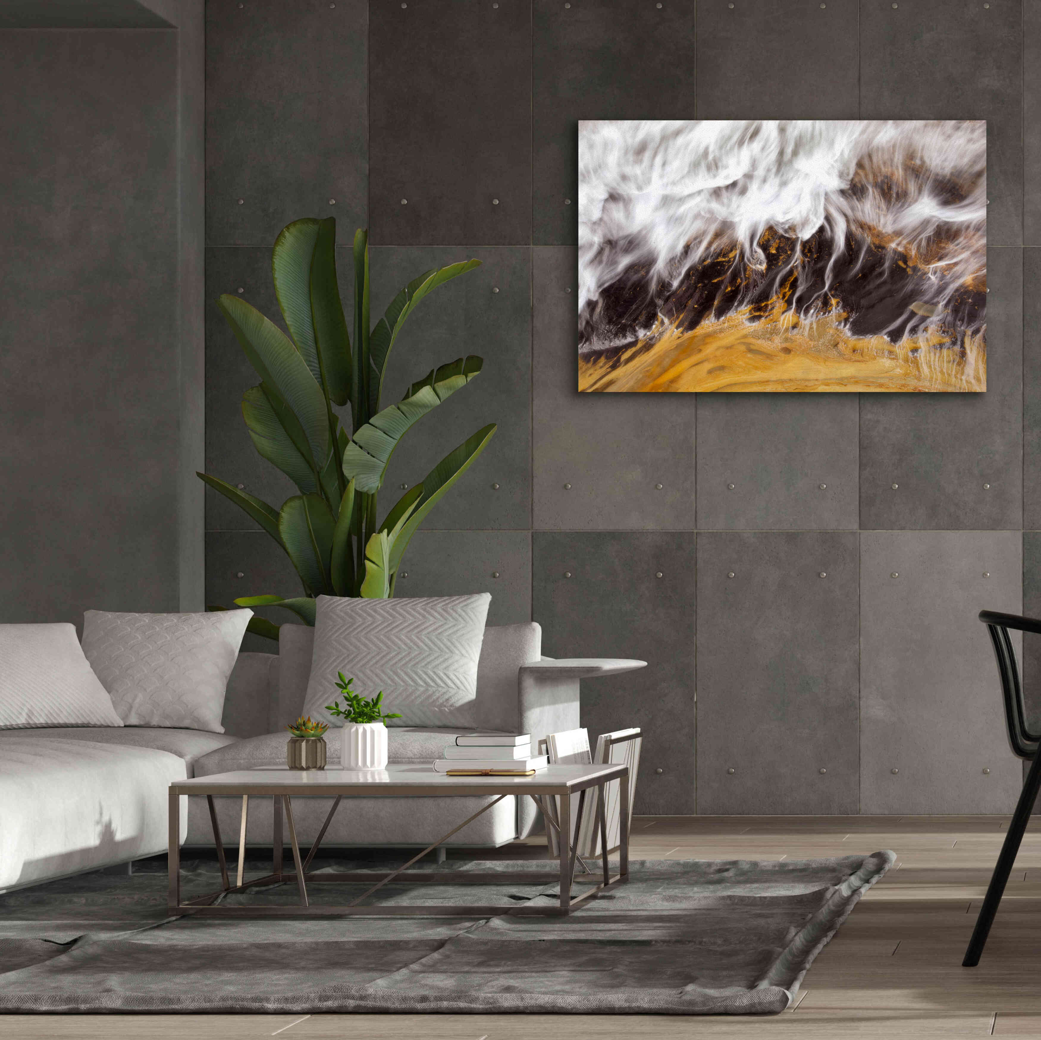'Receding Wave' by Thomas Haney, Giclee Canvas Wall Art,60 x 40