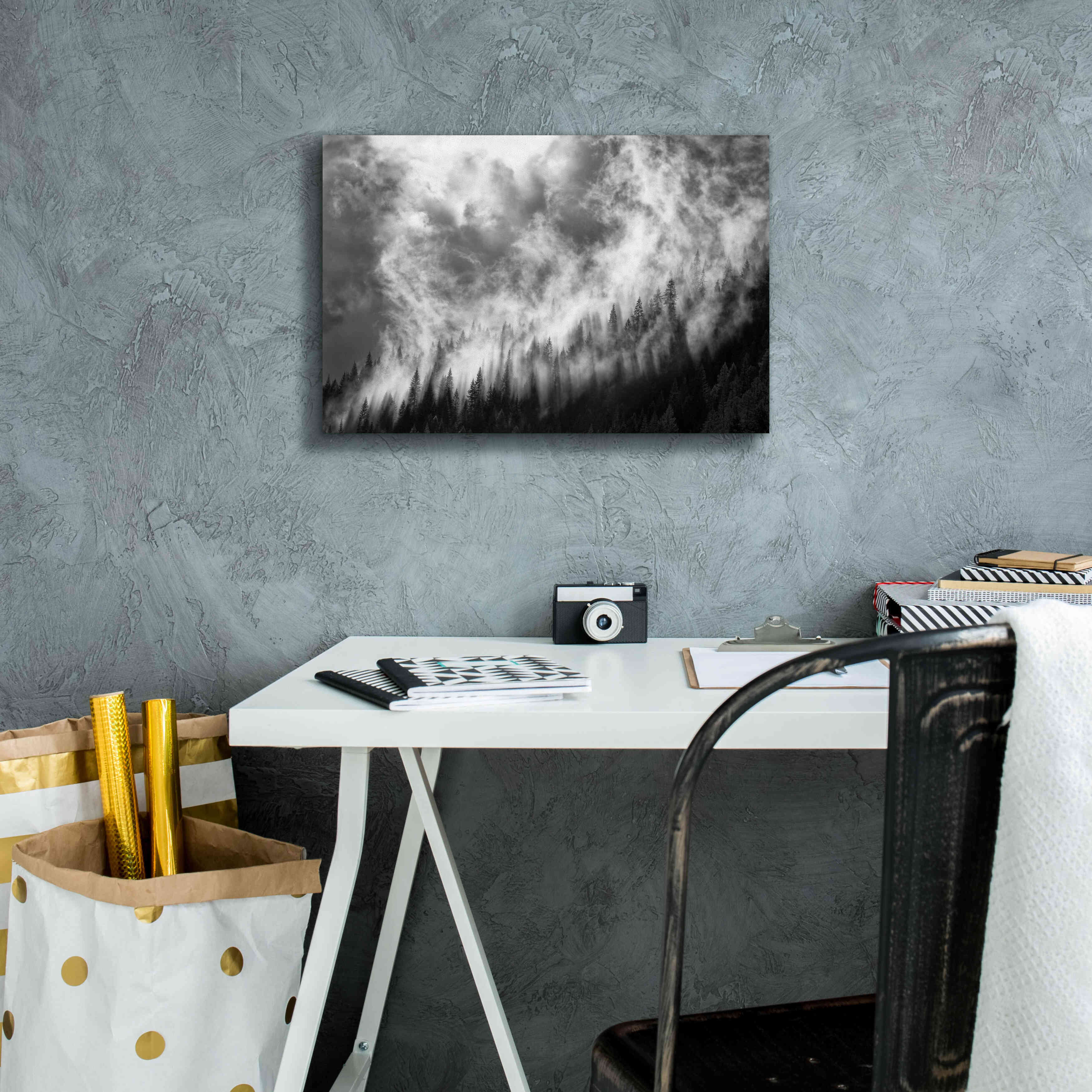 'Rising Mist 3' by Thomas Haney, Giclee Canvas Wall Art,18 x 12
