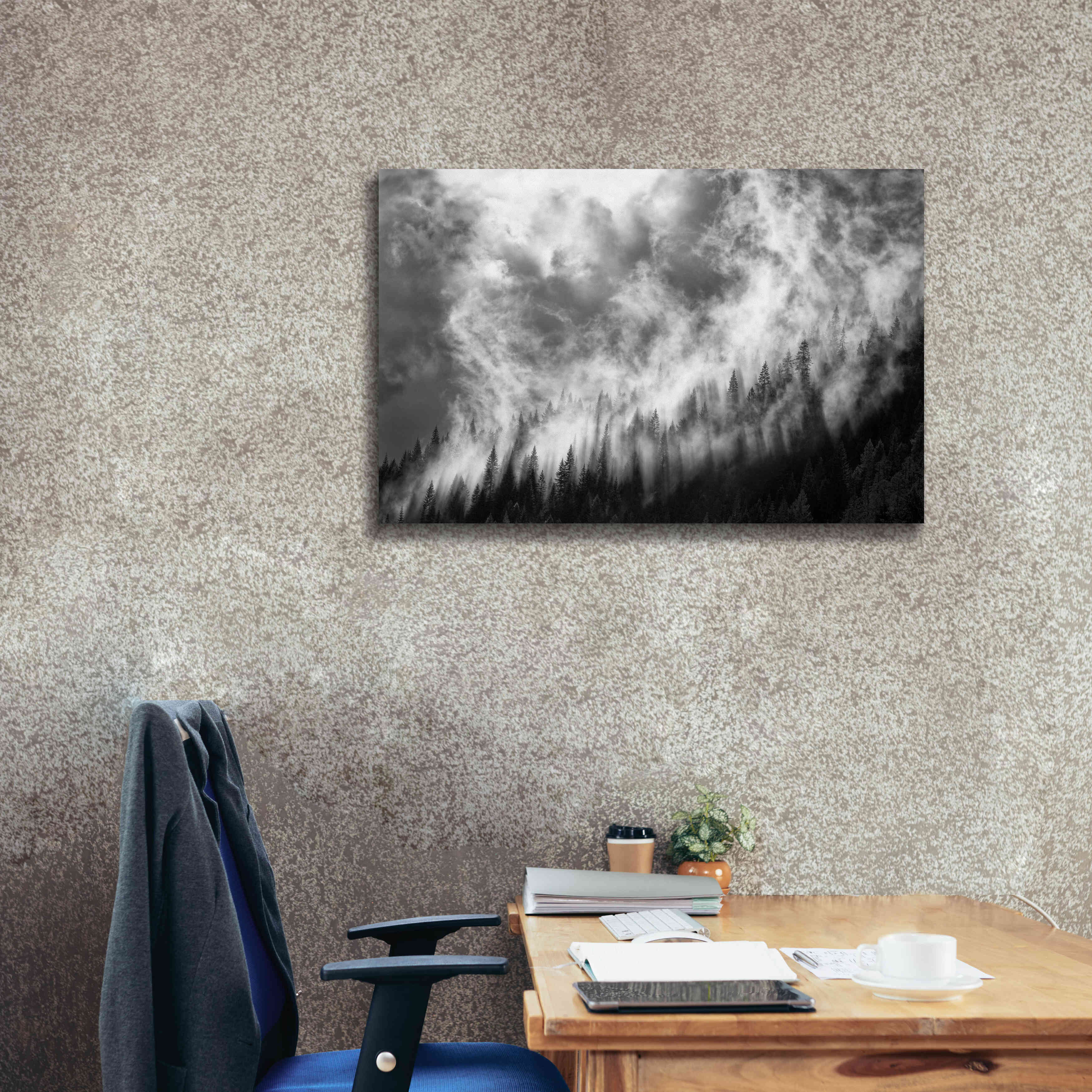 'Rising Mist 3' by Thomas Haney, Giclee Canvas Wall Art,40 x 26