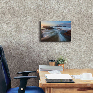 'Seal Rock Horiz Torrent' by Thomas Haney, Giclee Canvas Wall Art,18 x 12
