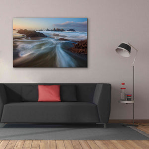 'Seal Rock Horiz Torrent' by Thomas Haney, Giclee Canvas Wall Art,60 x 40