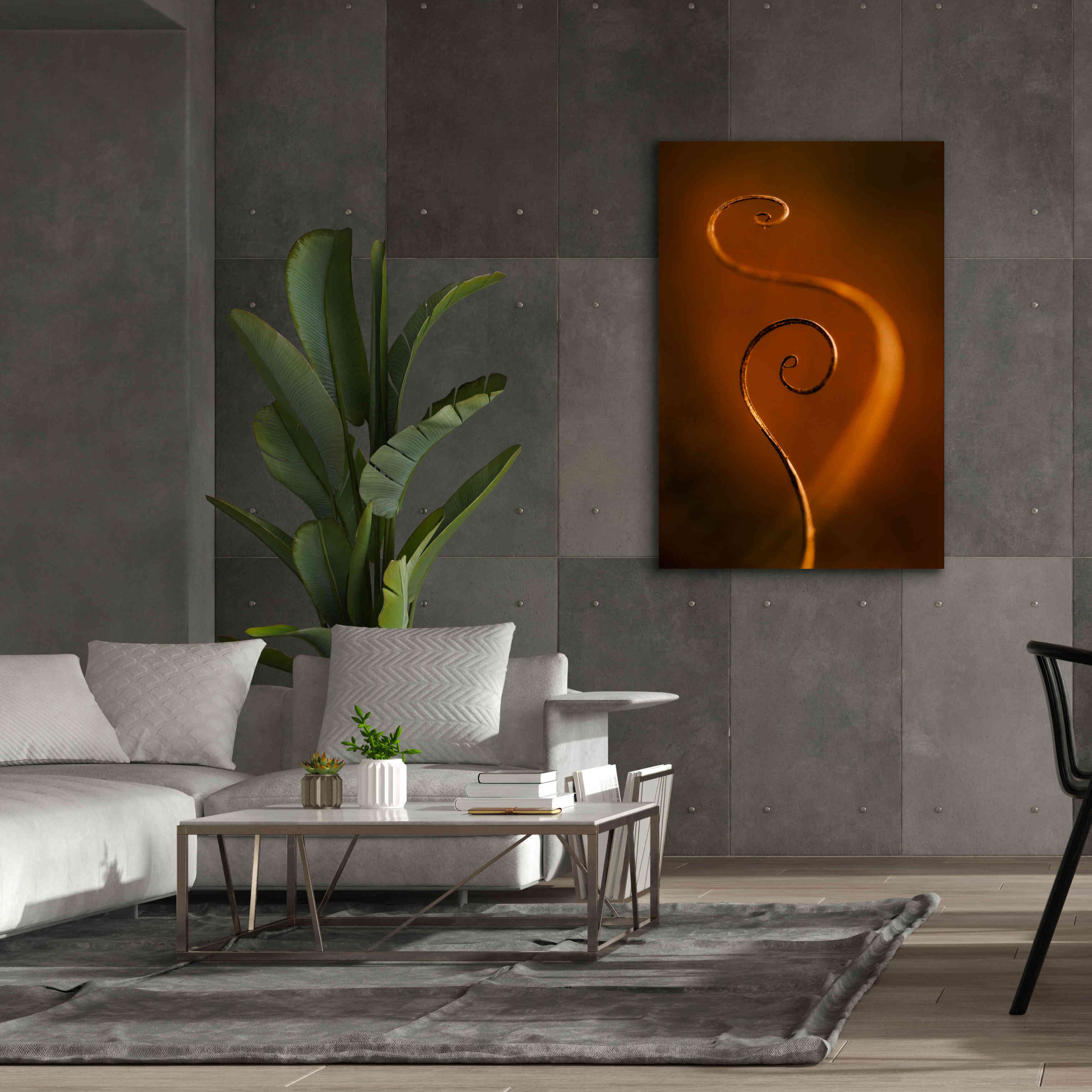 'Tendrils Red' by Thomas Haney, Giclee Canvas Wall Art,40 x 60
