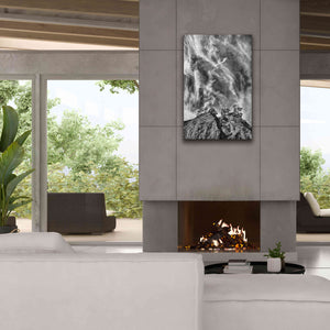 'Tree Island Clouds B&W Pushed' by Thomas Haney, Giclee Canvas Wall Art,26 x 40