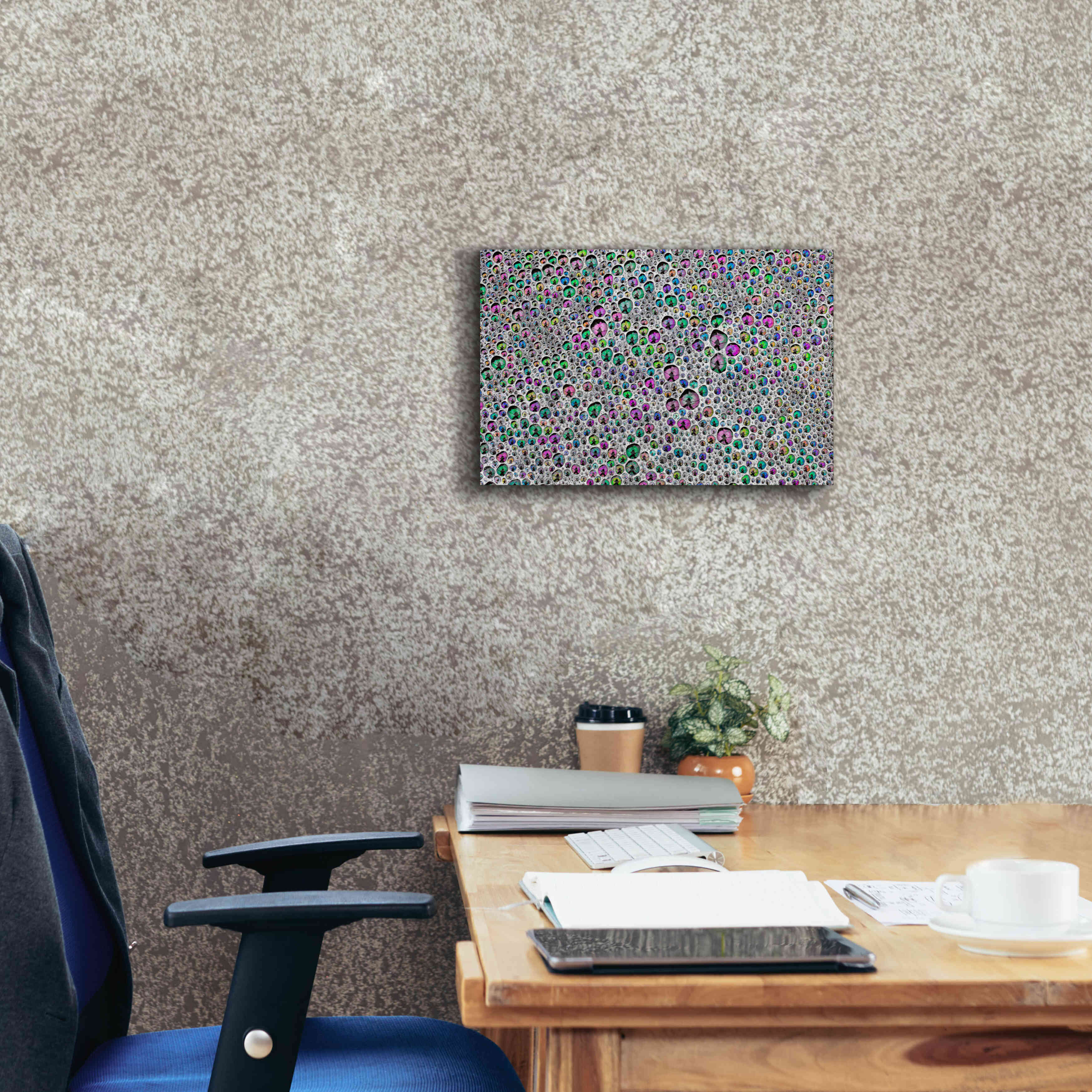 'Vibrant Sea Foam' by Thomas Haney, Giclee Canvas Wall Art,18 x 12