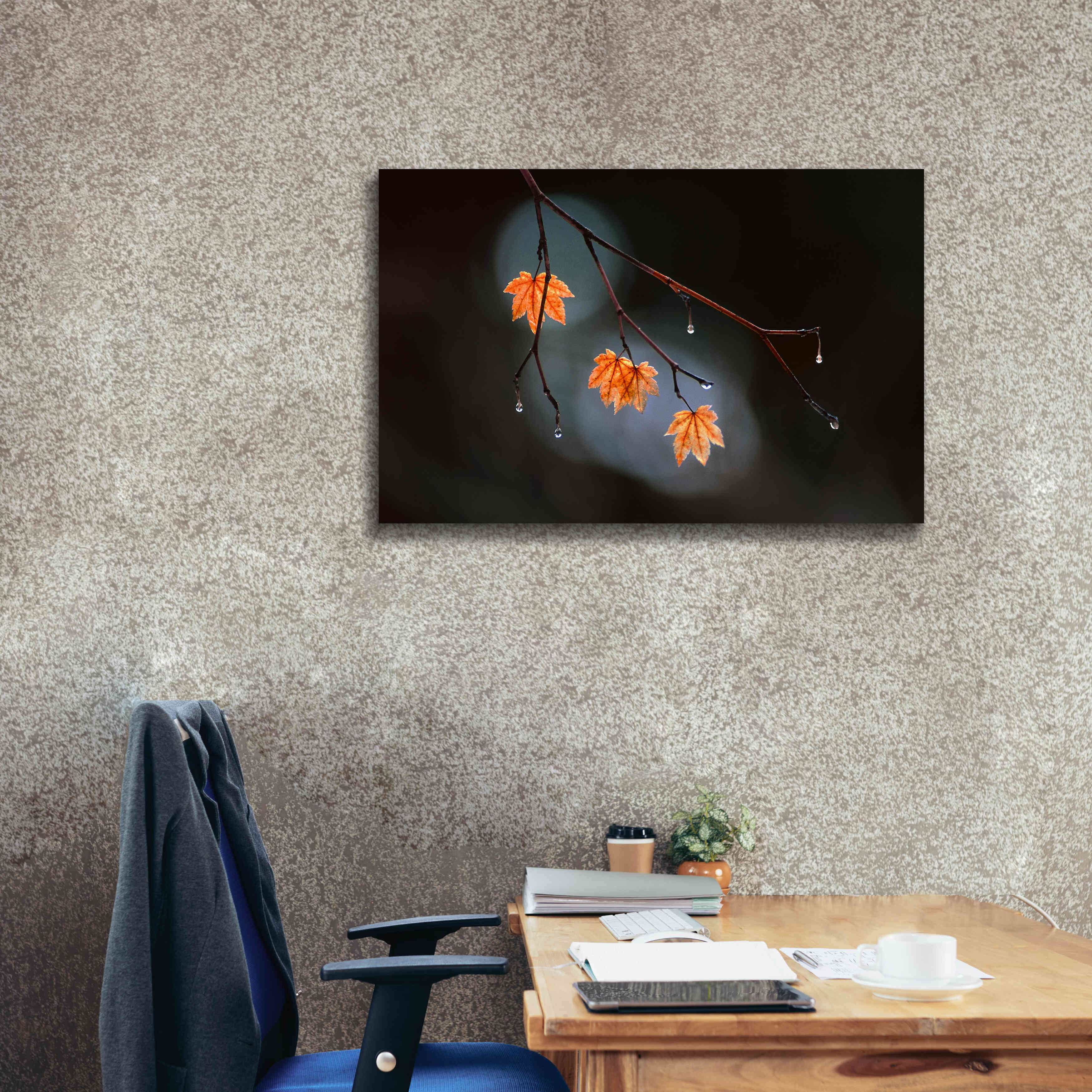 'Wet Fall' by Thomas Haney, Giclee Canvas Wall Art,40 x 26