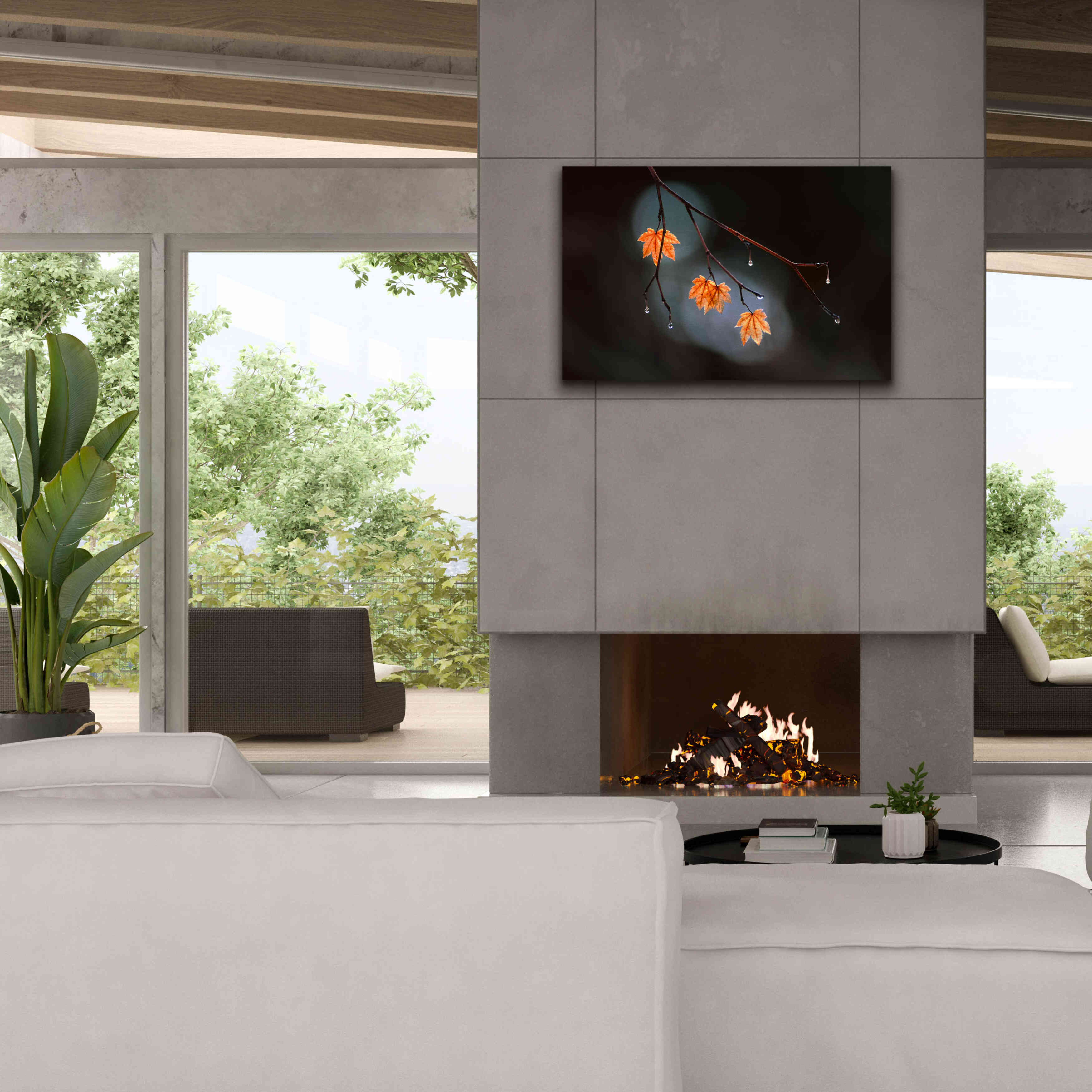 'Wet Fall' by Thomas Haney, Giclee Canvas Wall Art,40 x 26