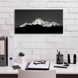 'Zion Tree Silhouette' by Thomas Haney, Giclee Canvas Wall Art,24 x 12