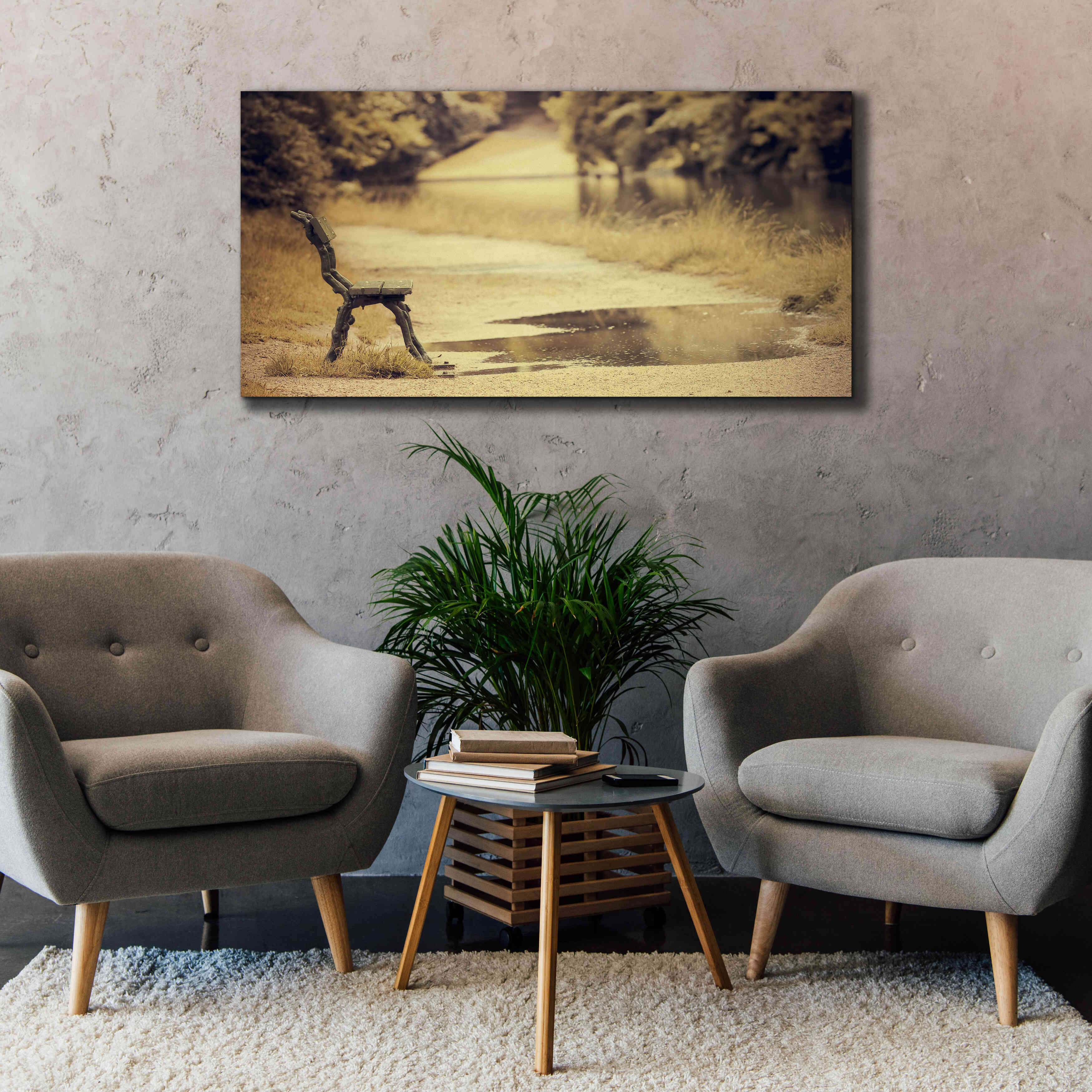 'After the Rain' by Sebastien Lory, Giclee Canvas Wall Art,60 x 30