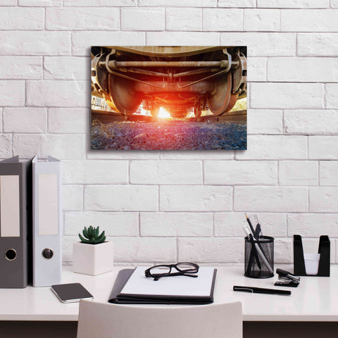 Image of 'Atomic Train' by Sebastien Lory, Giclee Canvas Wall Art,18 x 12