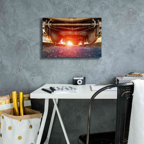 Image of 'Atomic Train' by Sebastien Lory, Giclee Canvas Wall Art,18 x 12
