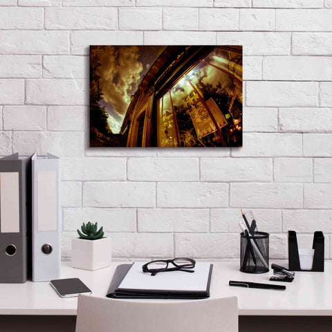 Image of 'Love In Paris' by Sebastien Lory, Giclee Canvas Wall Art,18 x 12