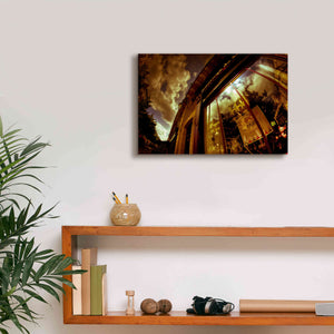 'Love In Paris' by Sebastien Lory, Giclee Canvas Wall Art,18 x 12