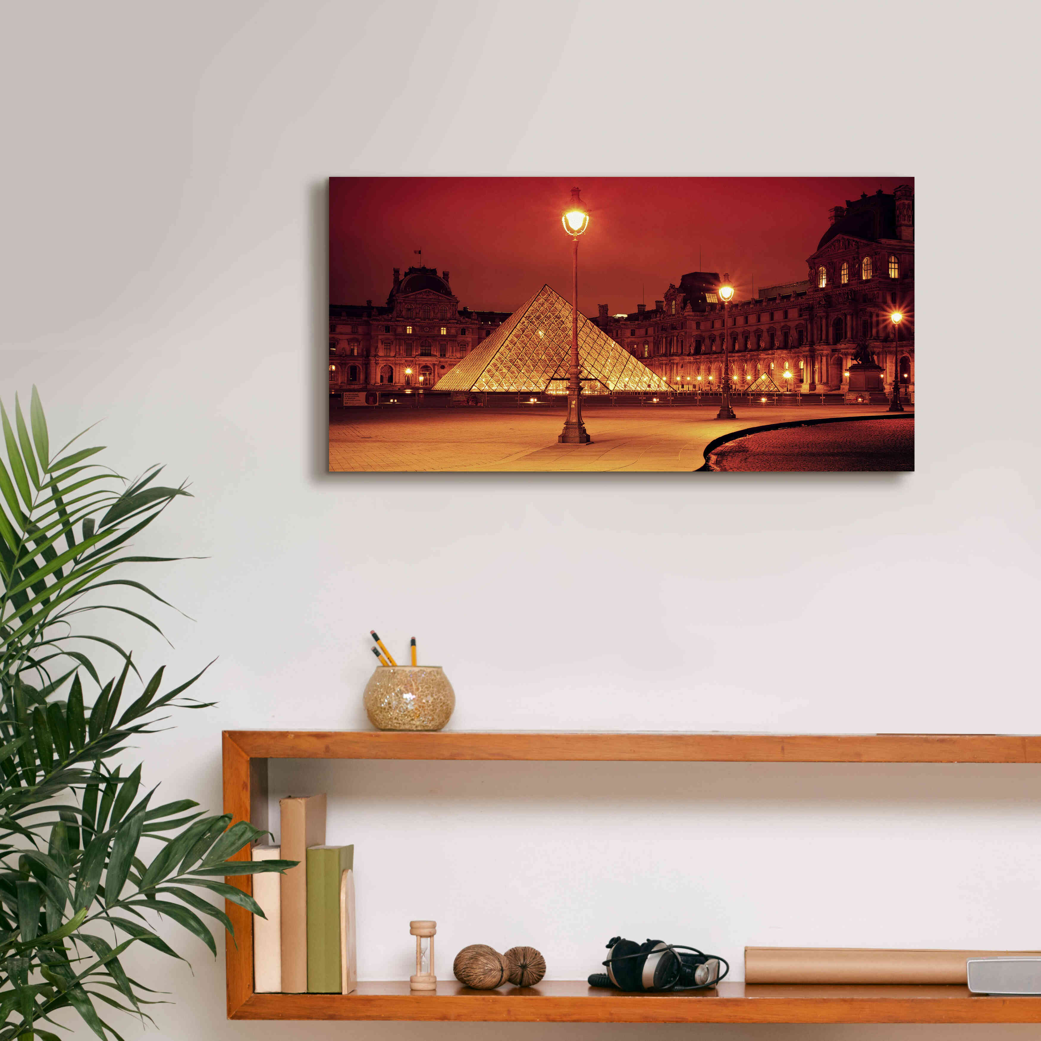 'Louvre' by Sebastien Lory, Giclee Canvas Wall Art,24 x 12