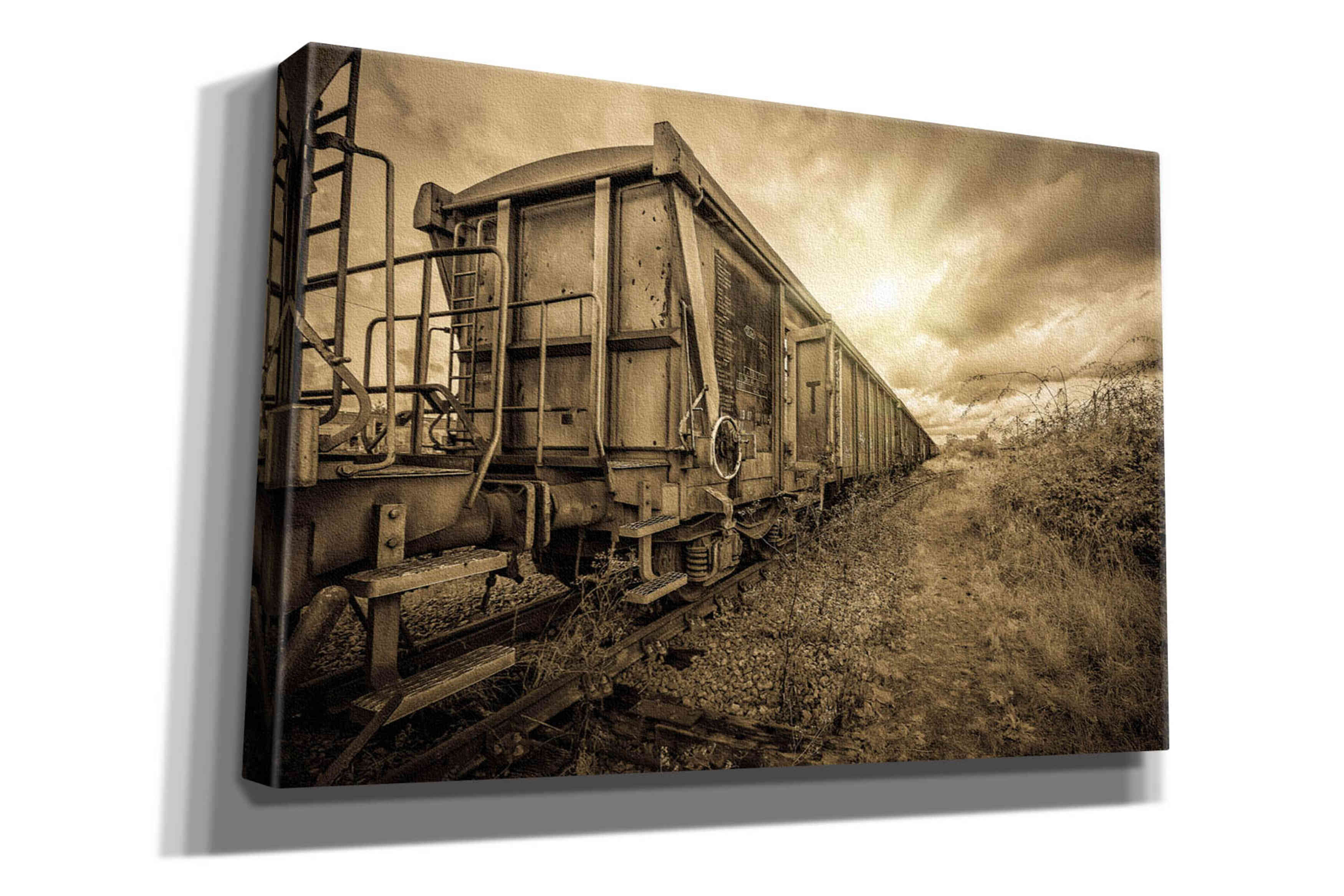 'Lost Train' by Sebastien Lory, Giclee Canvas Wall Art