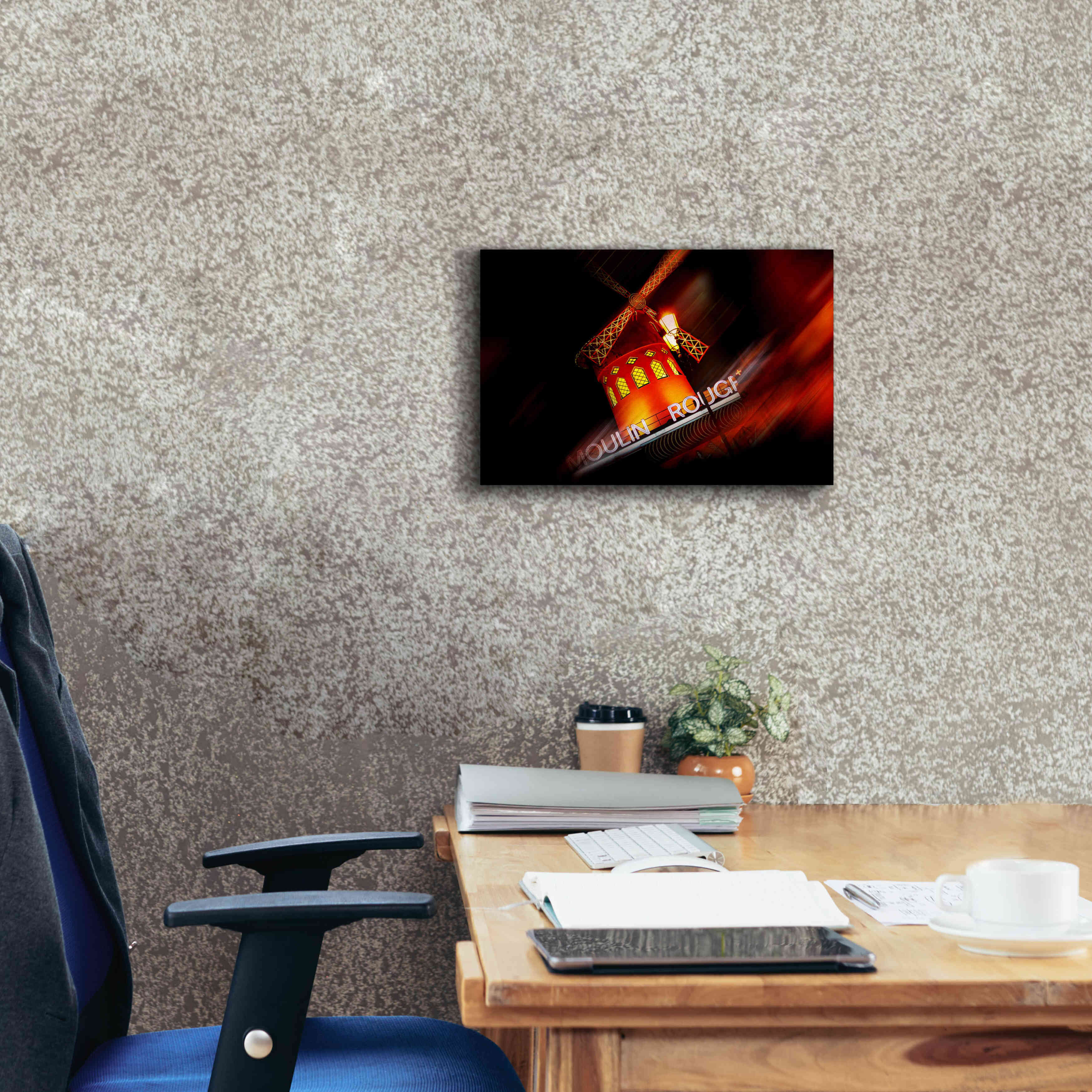 'Moulin Rouge' by Sebastien Lory, Giclee Canvas Wall Art,18 x 12