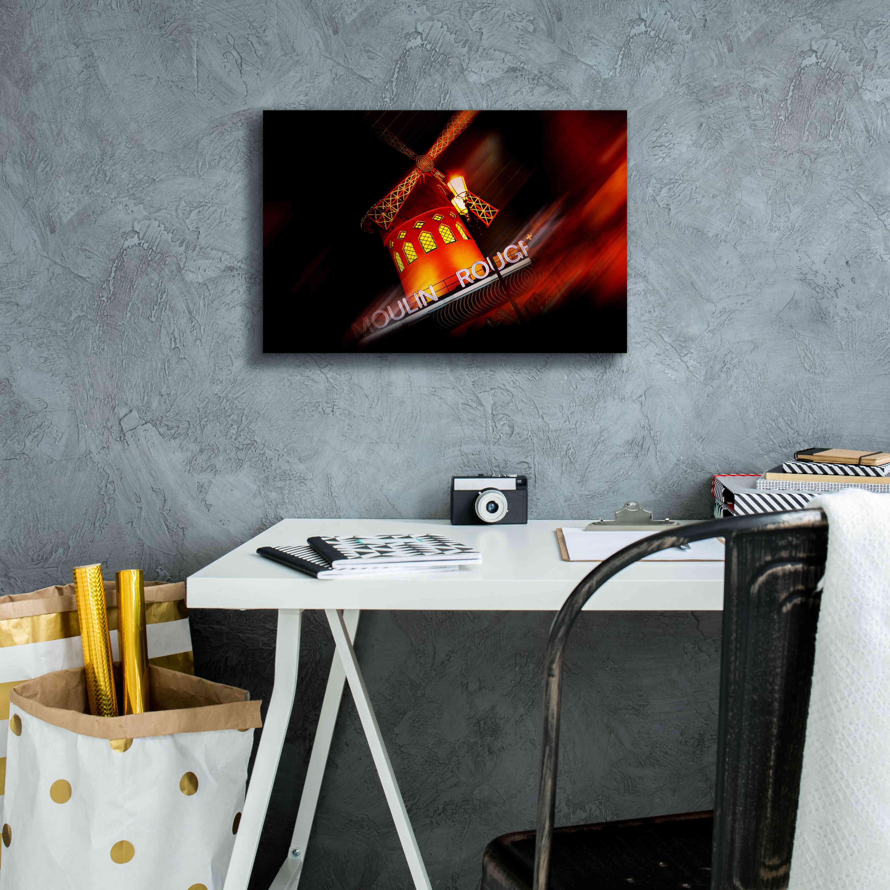 'Moulin Rouge' by Sebastien Lory, Giclee Canvas Wall Art,18 x 12