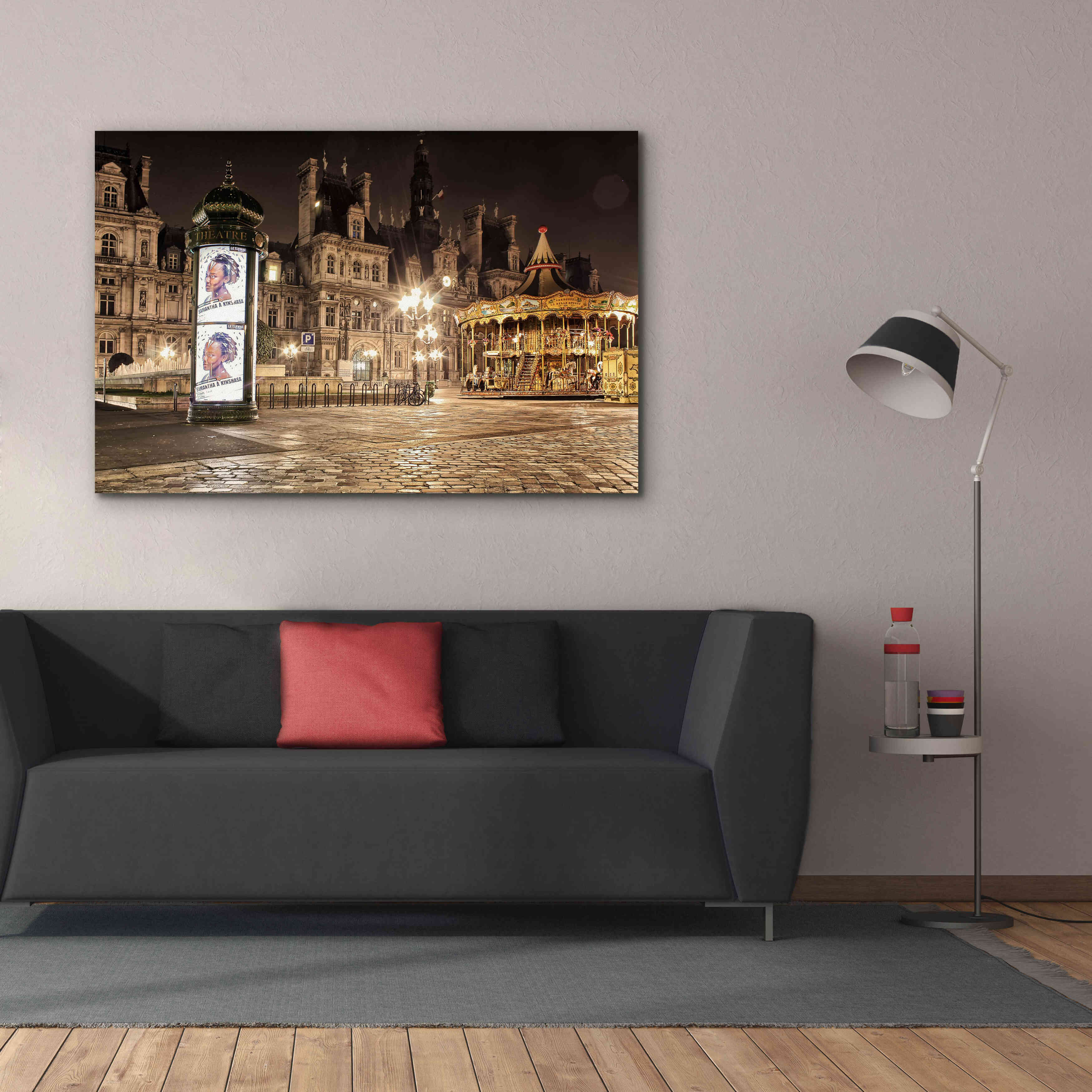 'Night Carnival' by Sebastien Lory, Giclee Canvas Wall Art,60 x 40