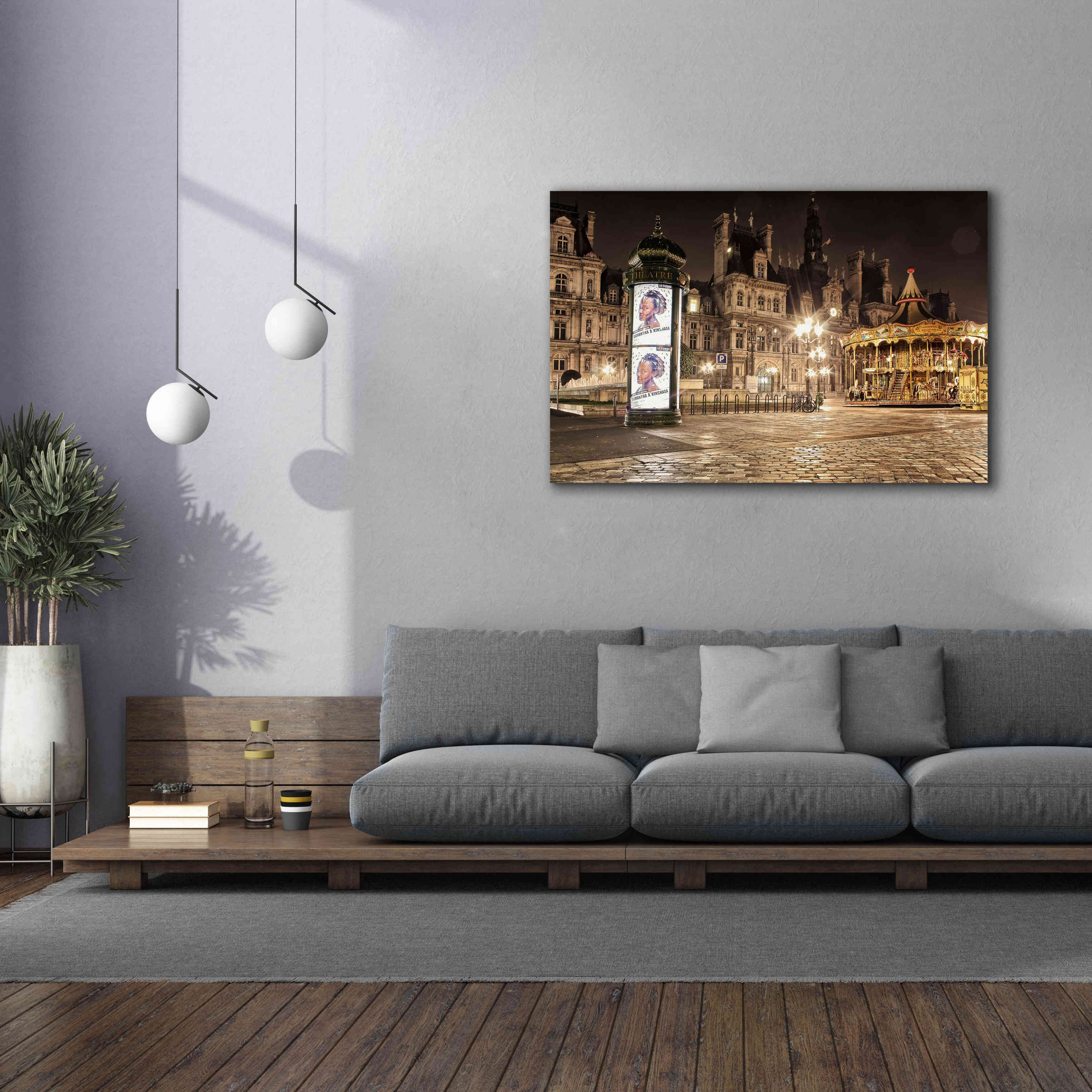 'Night Carnival' by Sebastien Lory, Giclee Canvas Wall Art,60 x 40