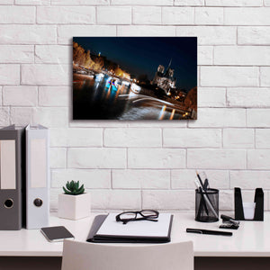 'Parisian Lights' by Sebastien Lory, Giclee Canvas Wall Art,18 x 12