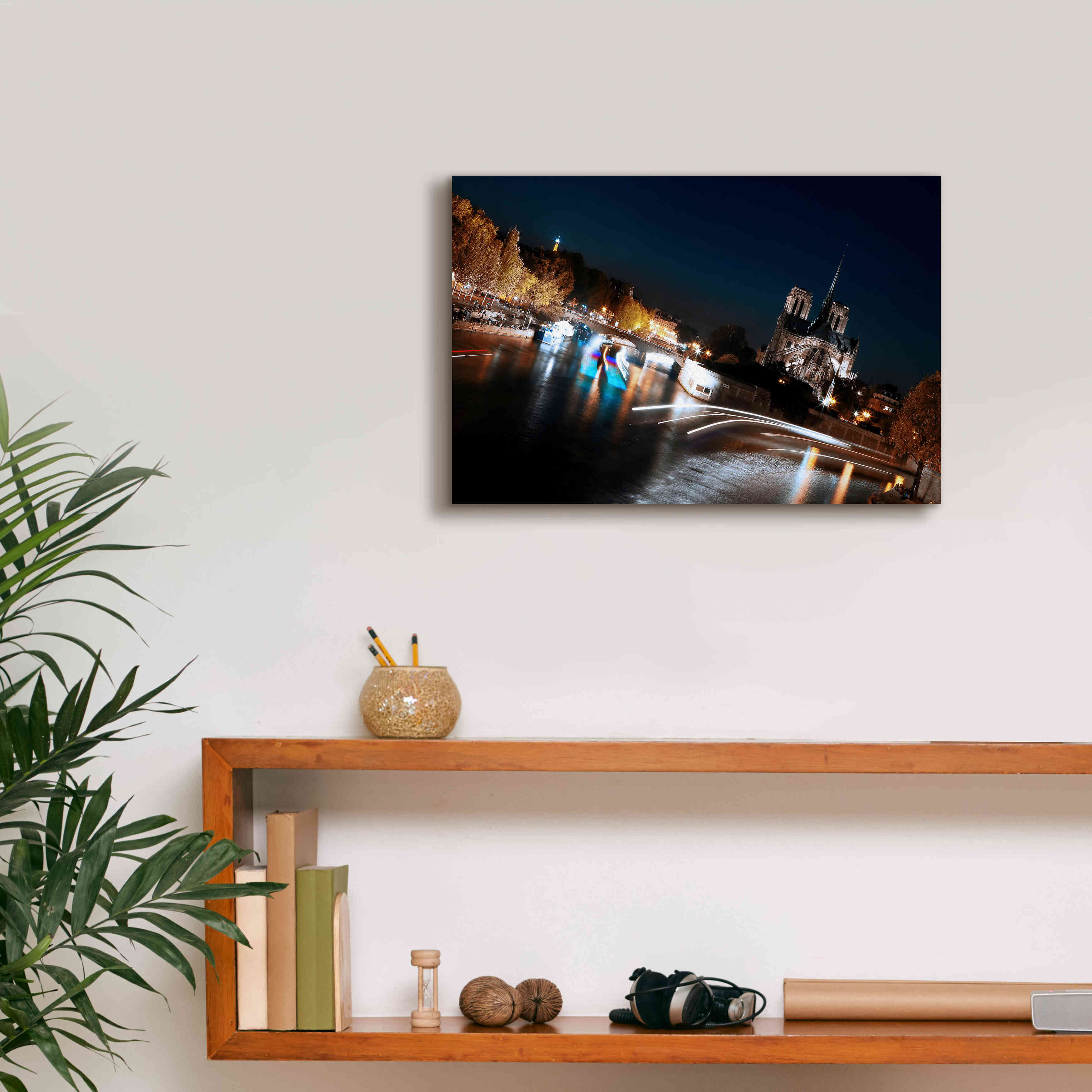 'Parisian Lights' by Sebastien Lory, Giclee Canvas Wall Art,18 x 12