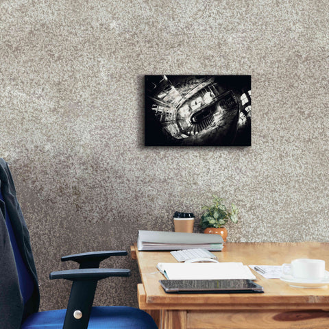 Image of 'Sanat stairs' by Sebastien Lory, Giclee Canvas Wall Art,18 x 12