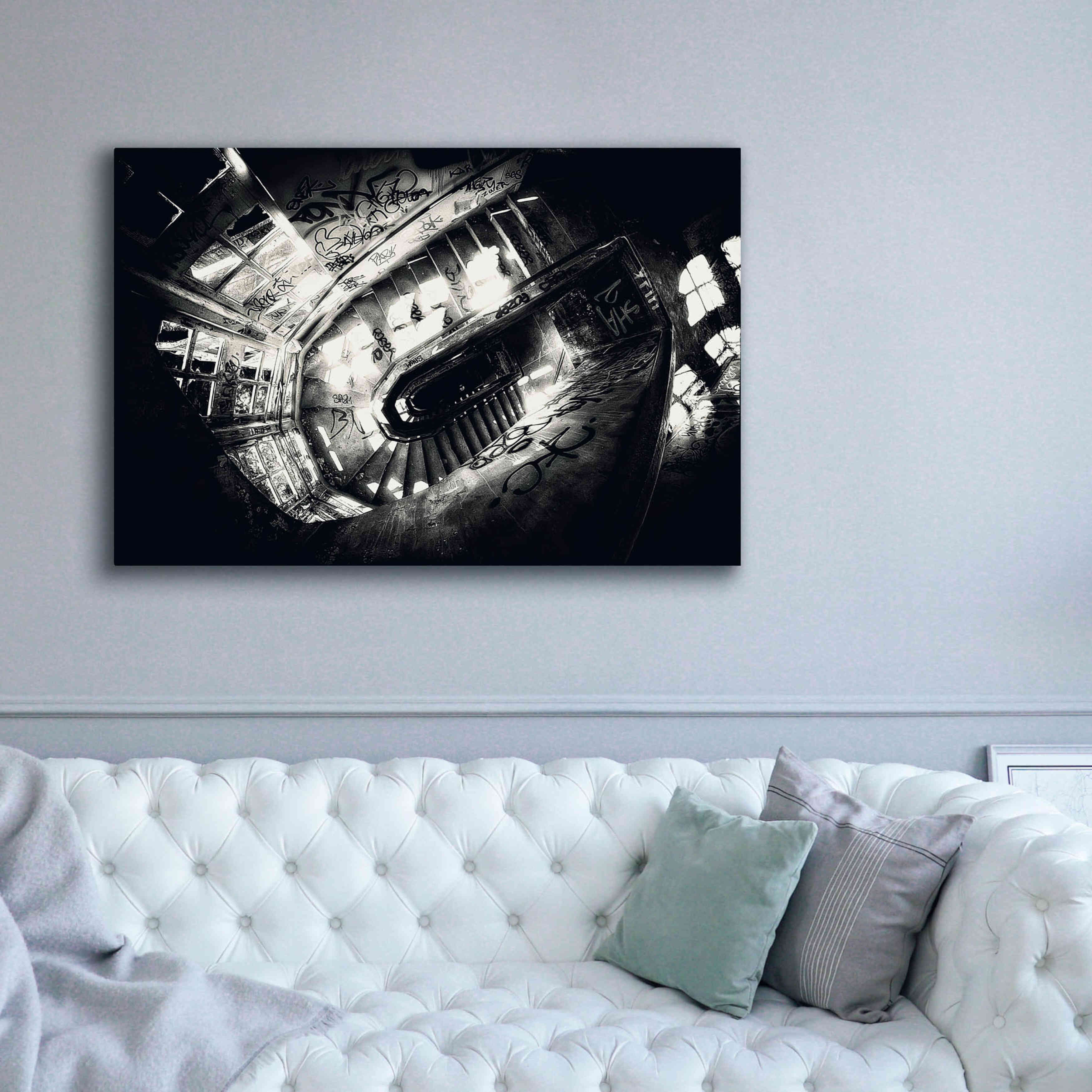 'Sanat stairs' by Sebastien Lory, Giclee Canvas Wall Art,60 x 40