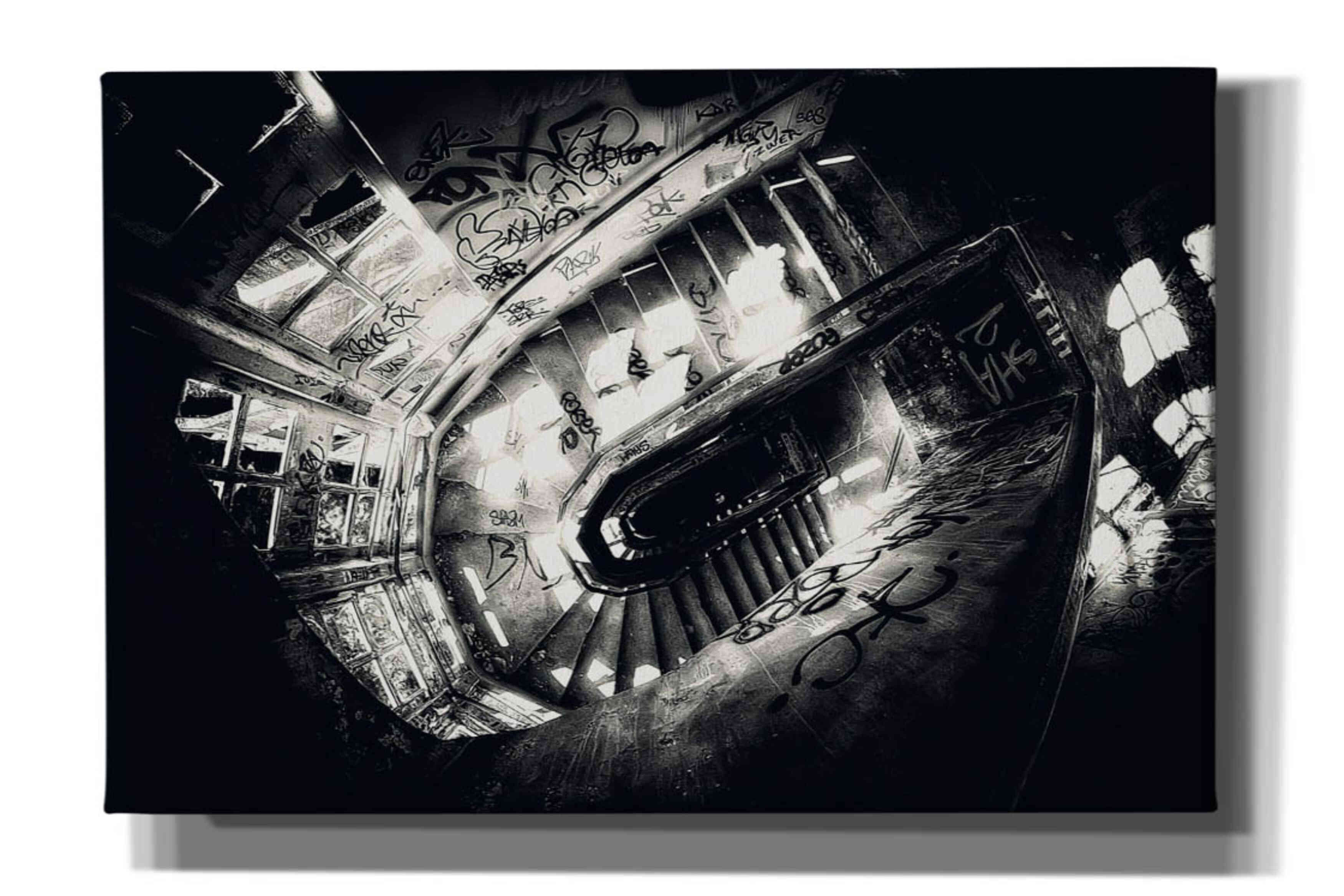 'Sanat stairs' by Sebastien Lory, Giclee Canvas Wall Art