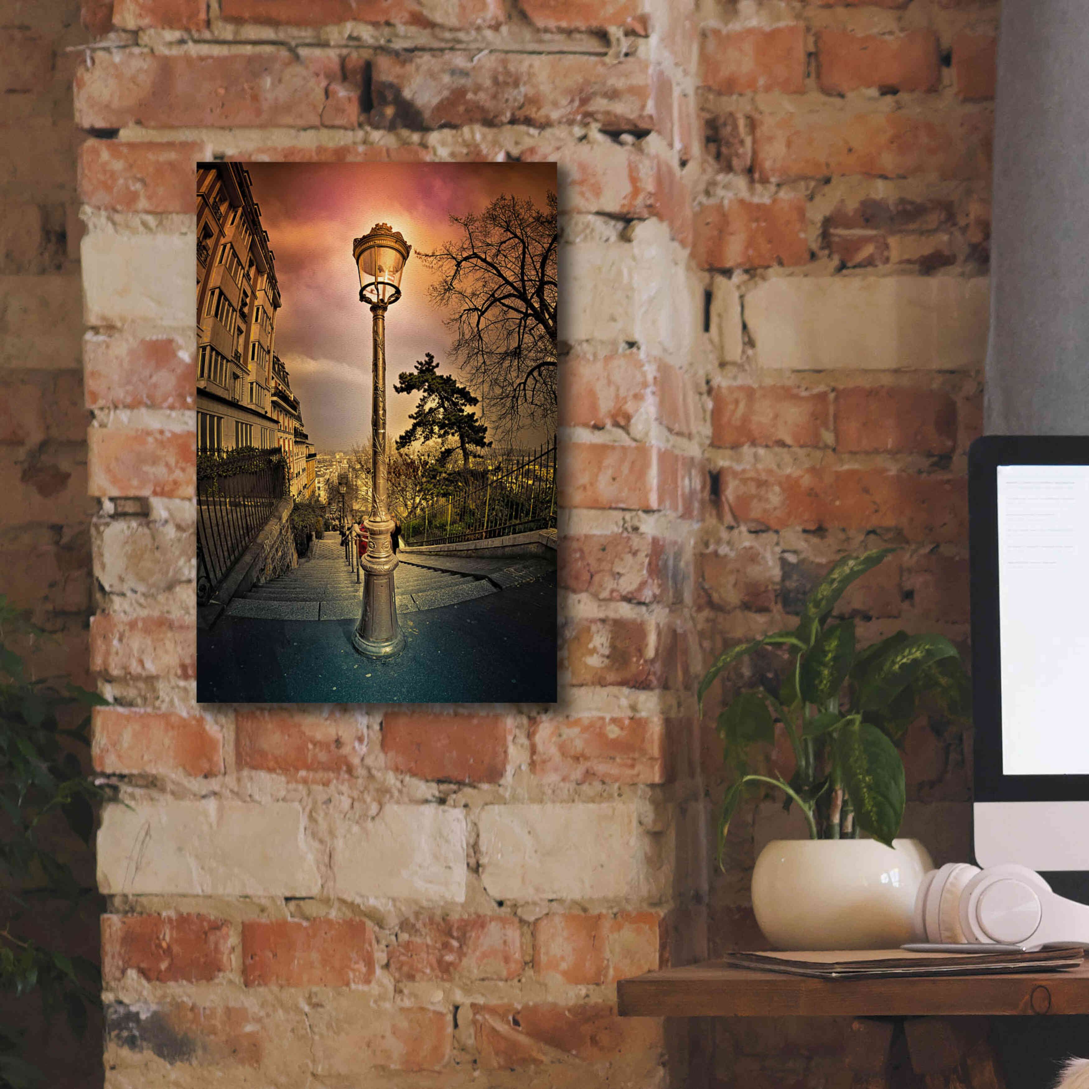 'Reverbere' by Sebastien Lory, Giclee Canvas Wall Art,12 x 18