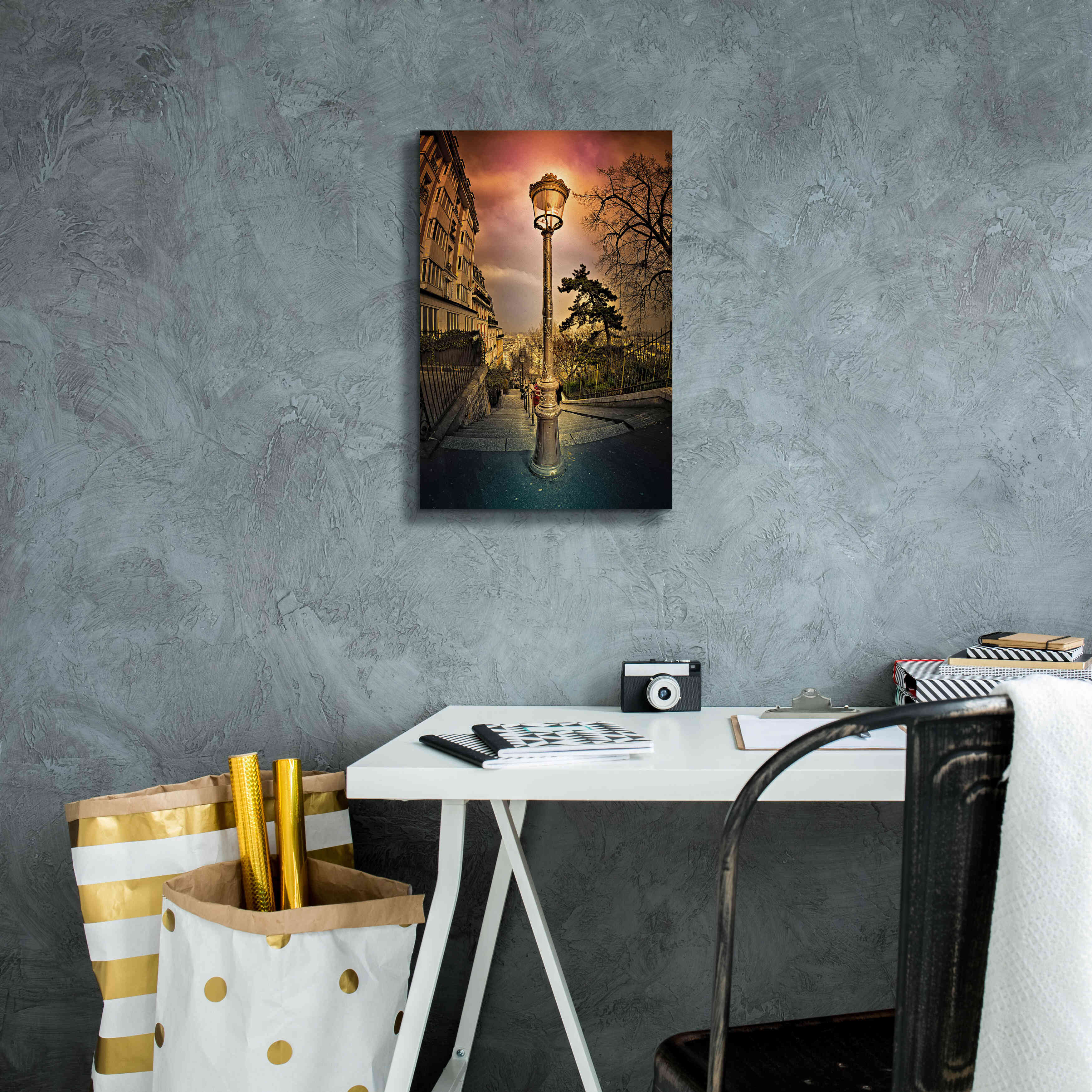 'Reverbere' by Sebastien Lory, Giclee Canvas Wall Art,12 x 18