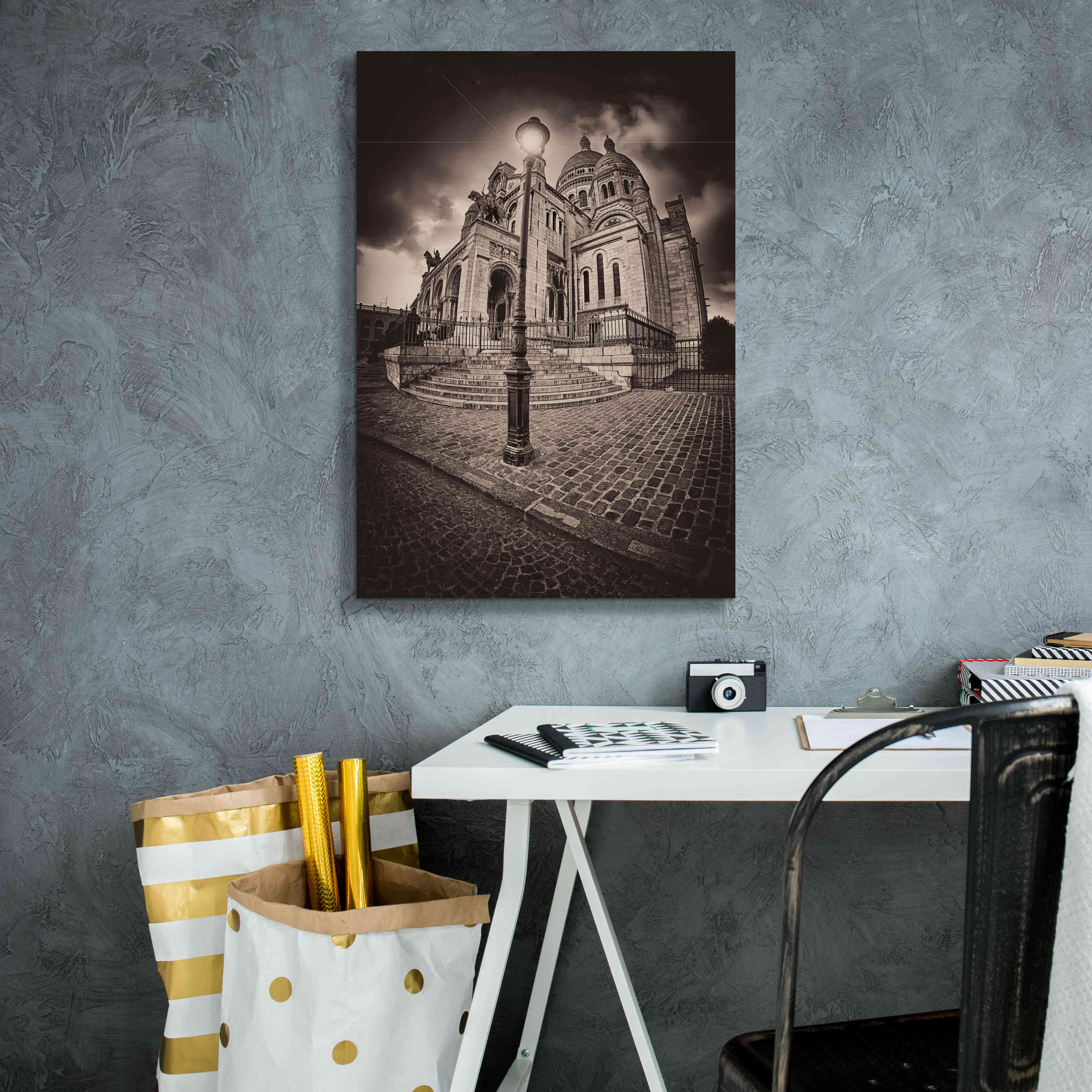 'Montemartre' by Sebastien Lory, Giclee Canvas Wall Art,18 x 26