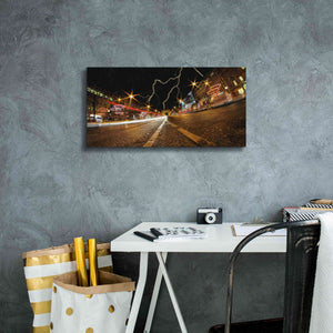 'Elysee storm' by Sebastien Lory, Giclee Canvas Wall Art,24 x 12