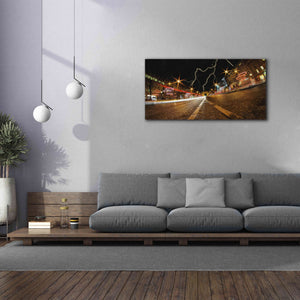 'Elysee storm' by Sebastien Lory, Giclee Canvas Wall Art,60 x 30