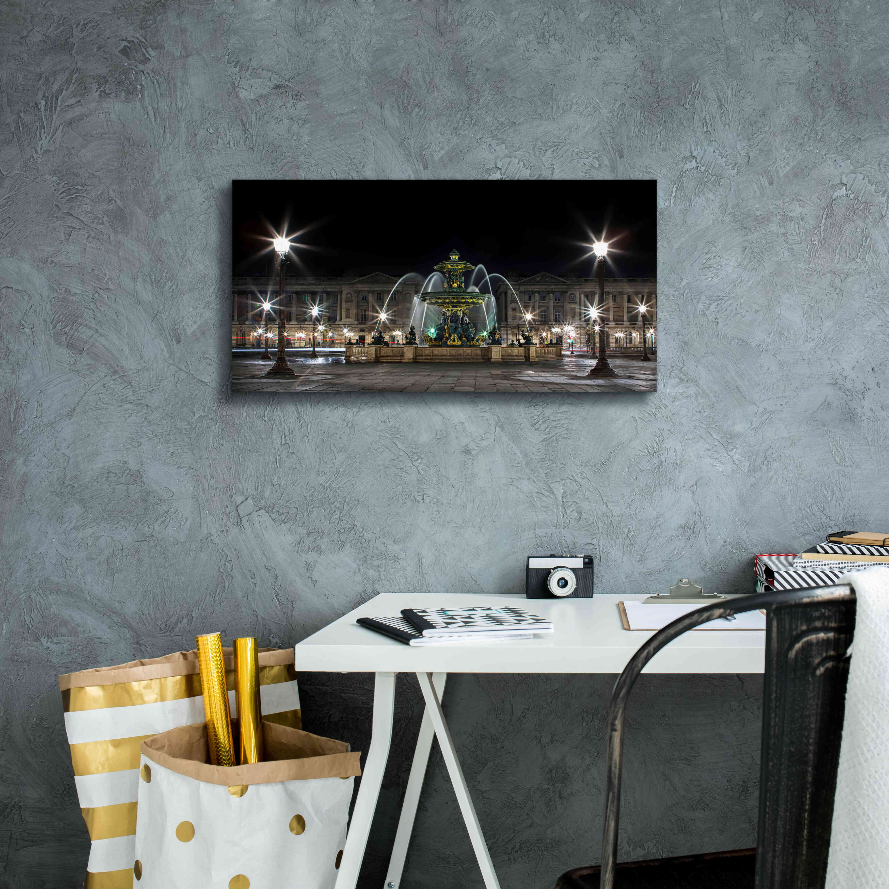 'Concorde' by Sebastien Lory, Giclee Canvas Wall Art,24 x 12