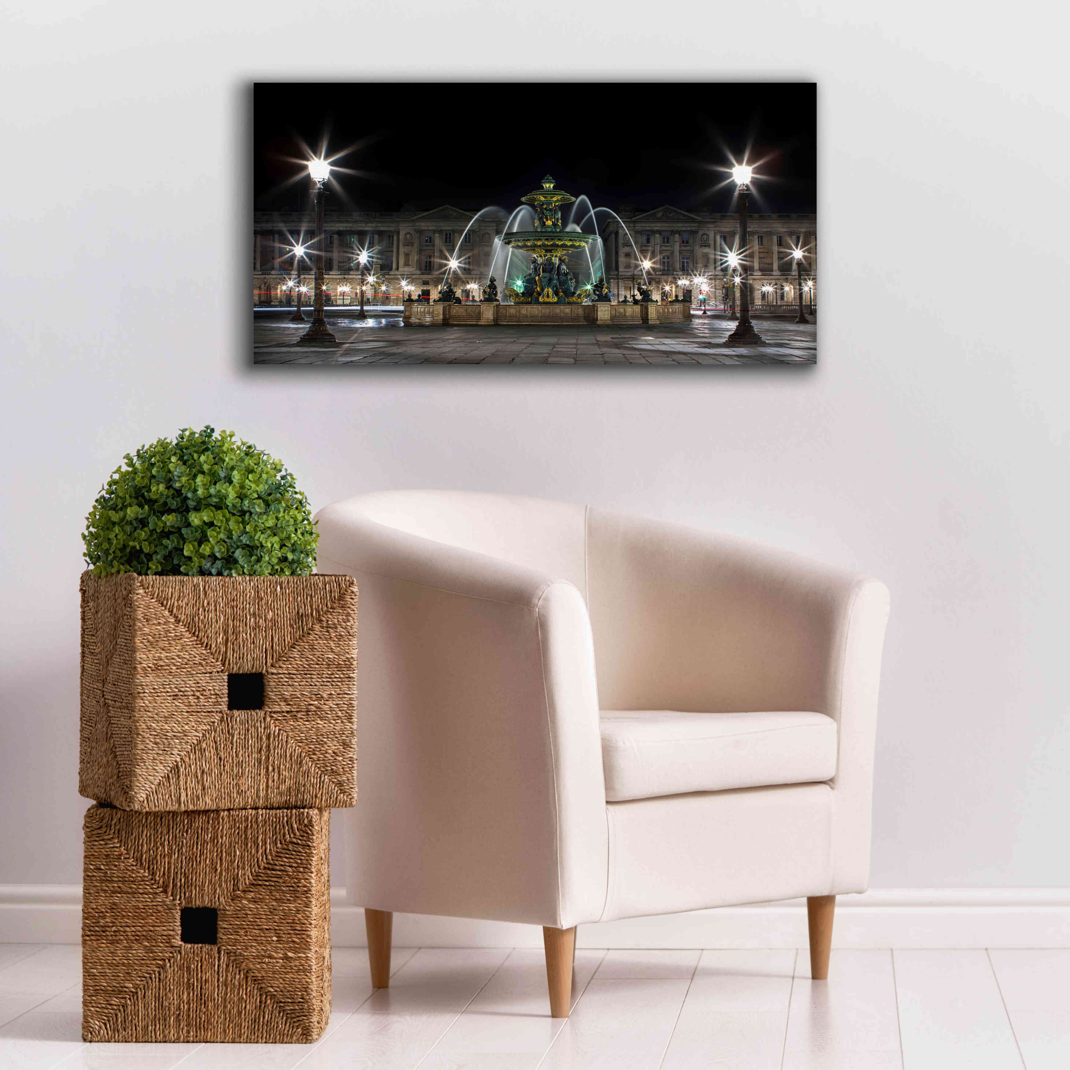'Concorde' by Sebastien Lory, Giclee Canvas Wall Art,40 x 20