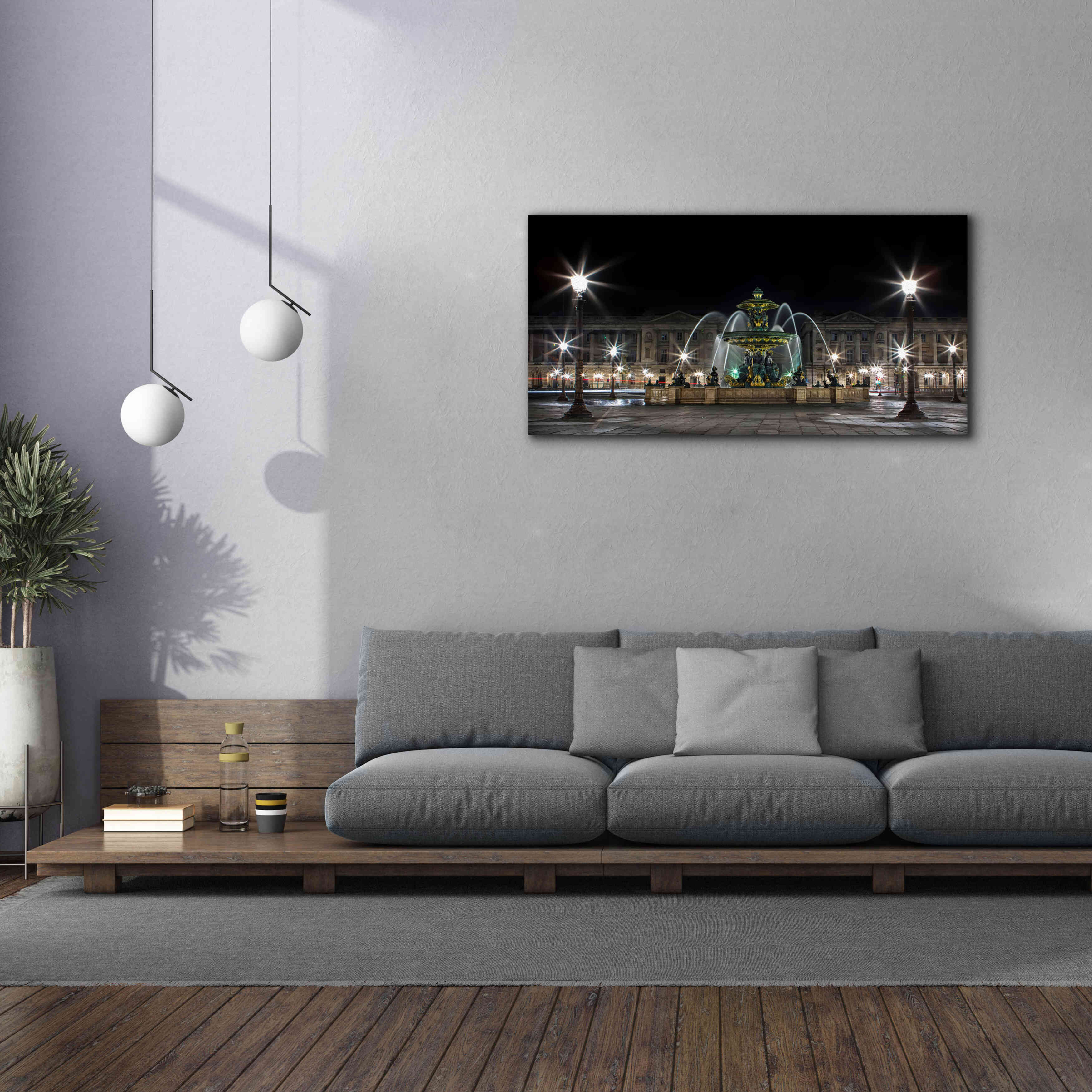 'Concorde' by Sebastien Lory, Giclee Canvas Wall Art,60 x 30