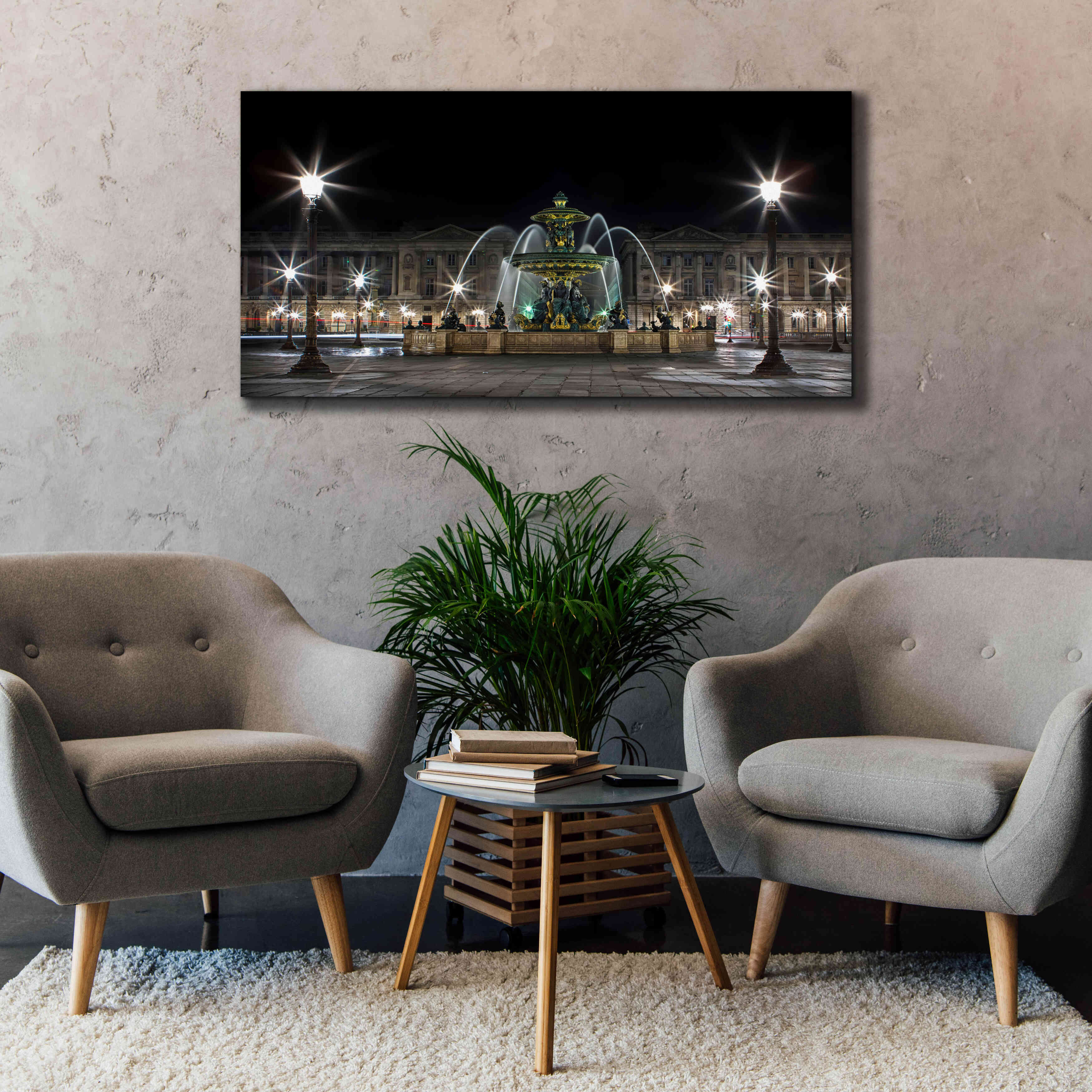 'Concorde' by Sebastien Lory, Giclee Canvas Wall Art,60 x 30